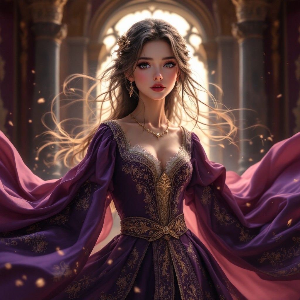 1024x1024 Download Royal Anime Princess Image, Anime, Medieval