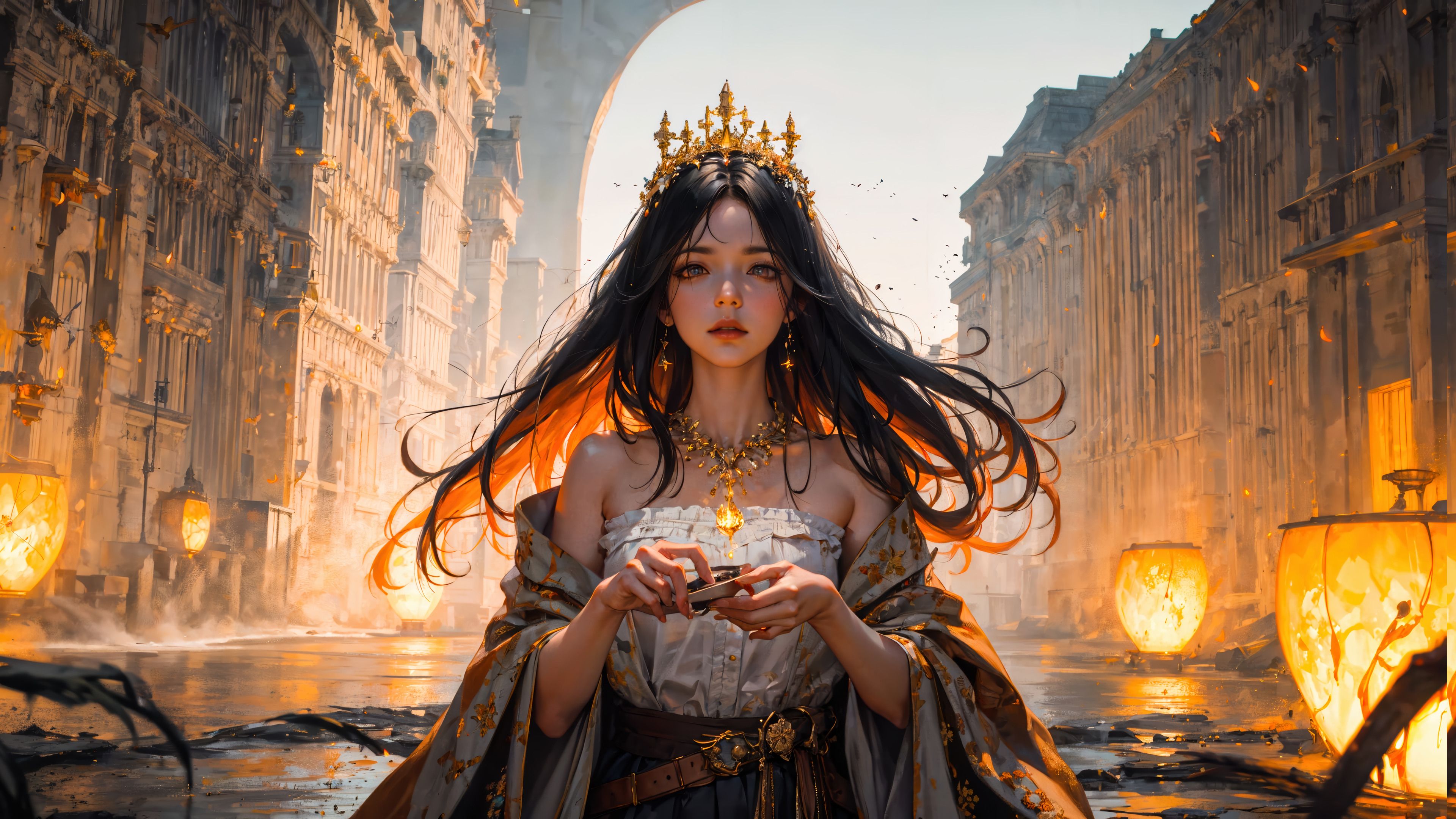 3840x2160 Princess Fantasy Girl Wallpaper 4K HD PC l