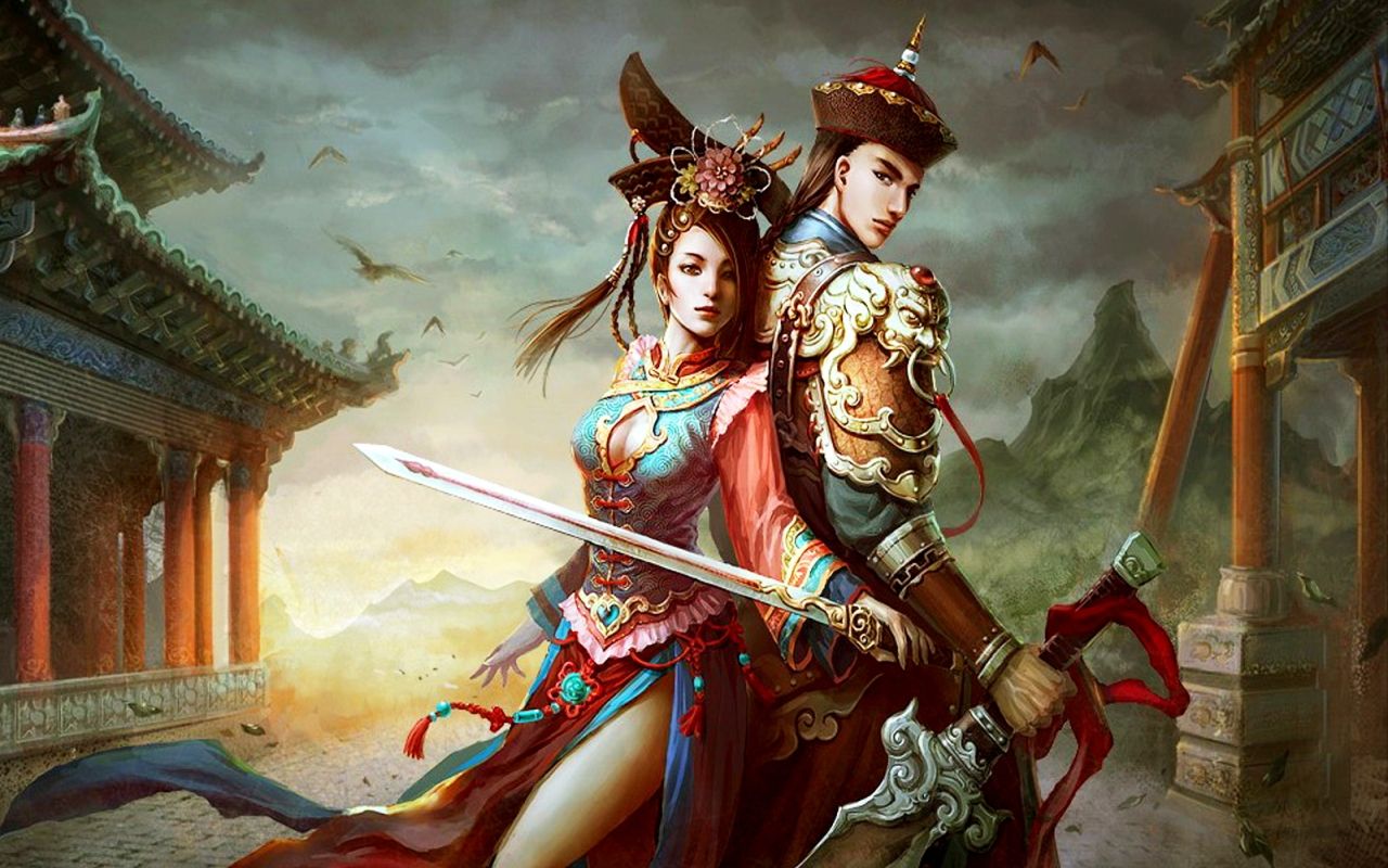 1280x800 Desktop wallpaper: Fantasy, Warrior 4K free download for PC. 1442454