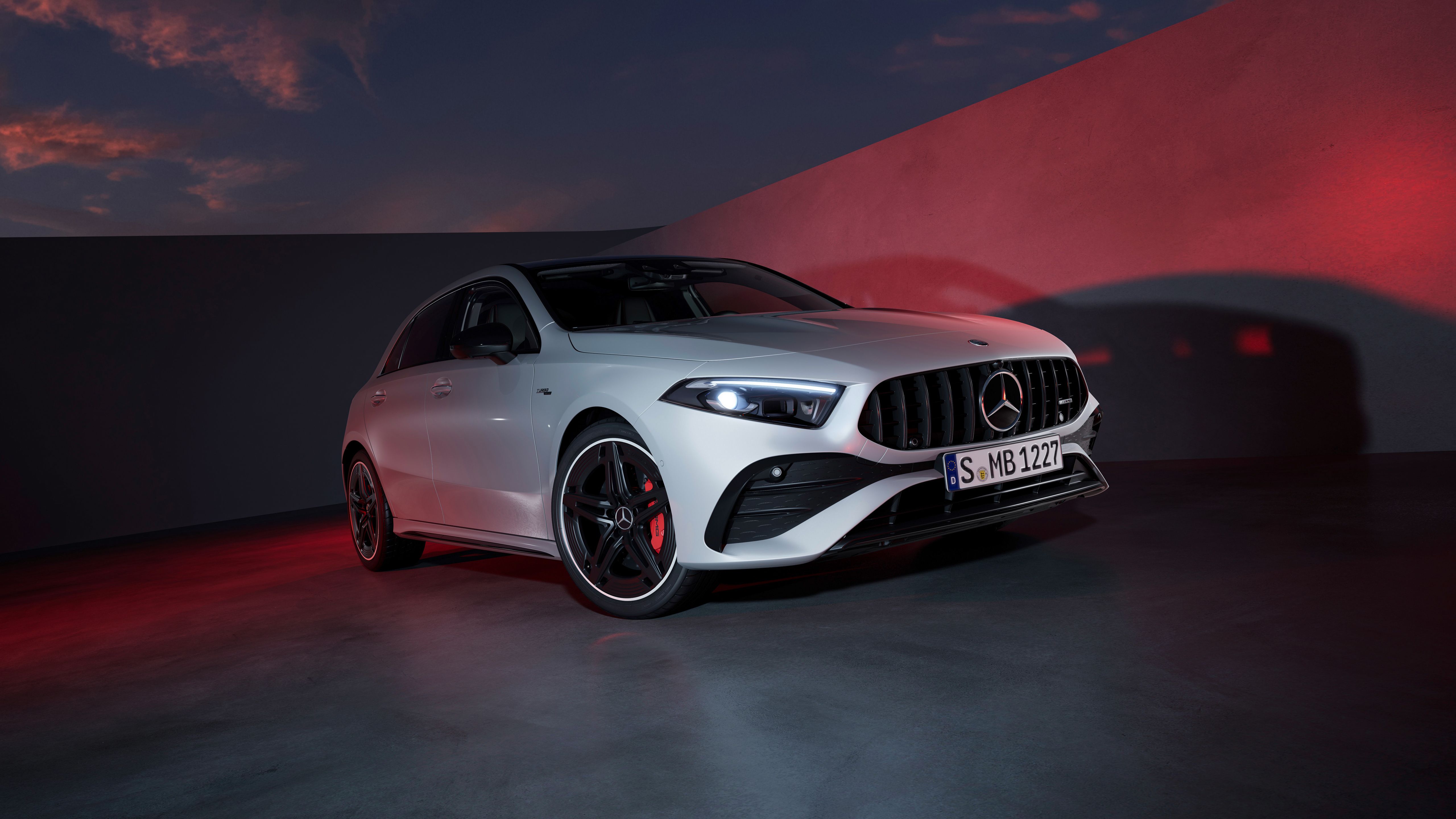 5120x2880 Mercedes AMG A 35 4MATIC 2022 5K Wallpaper Car Wallpaper