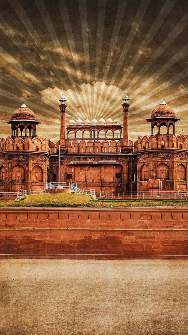 720x1280 Red Fort in India. Miss you image, Fun facts about life, Army couple picture