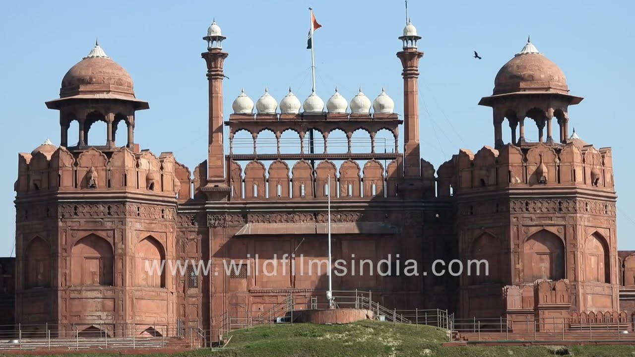 1280x720 Close Up Of Red Fort (Lal Qila) In Old Delhi