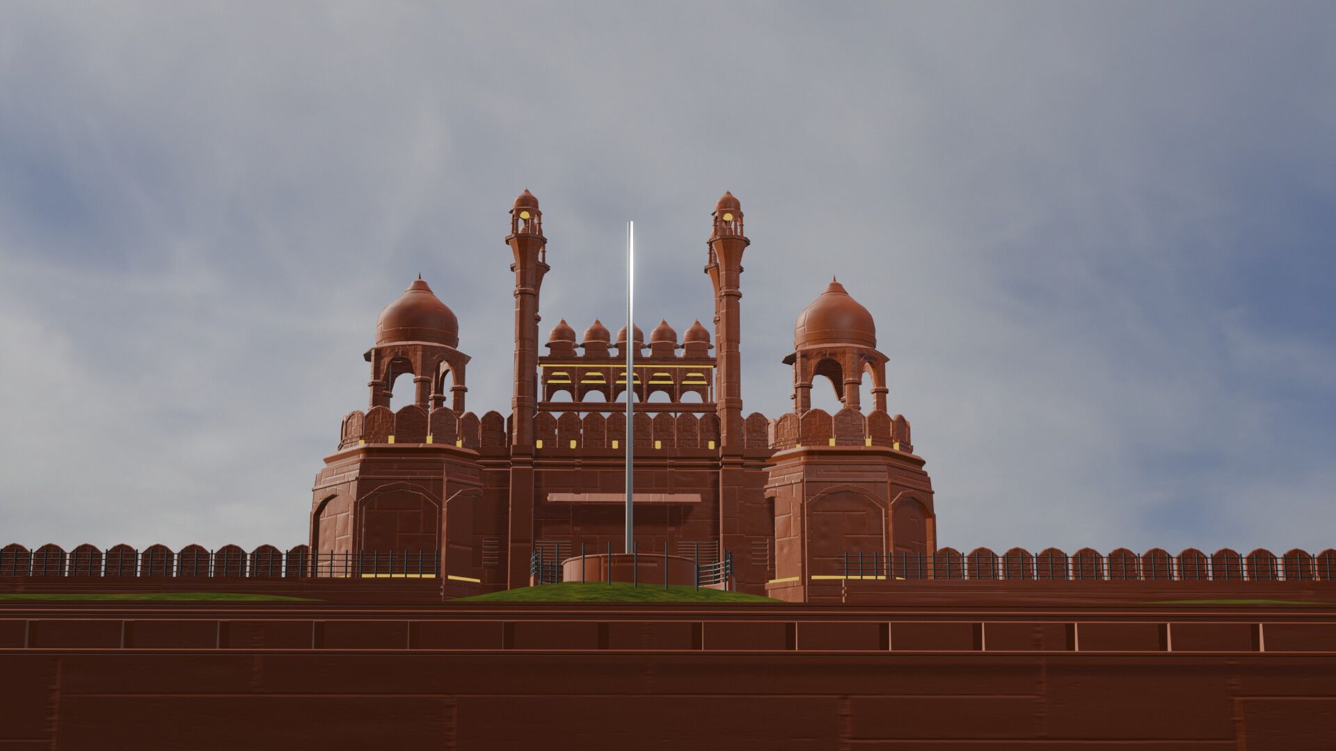 1920x1080 Koushik Karar Red Fort 3D Model