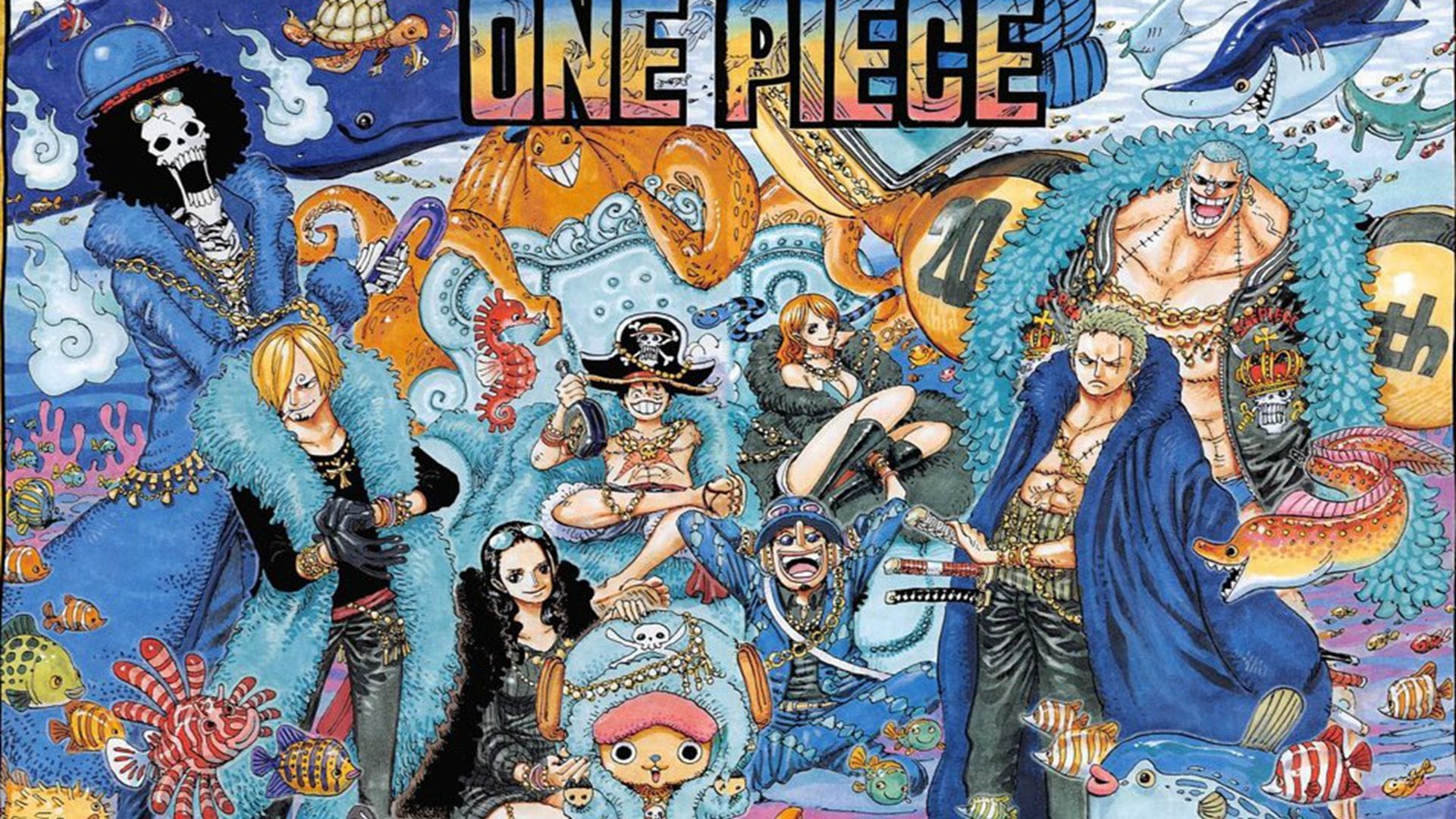 1920x1080 best One Piece color spreads, ranked