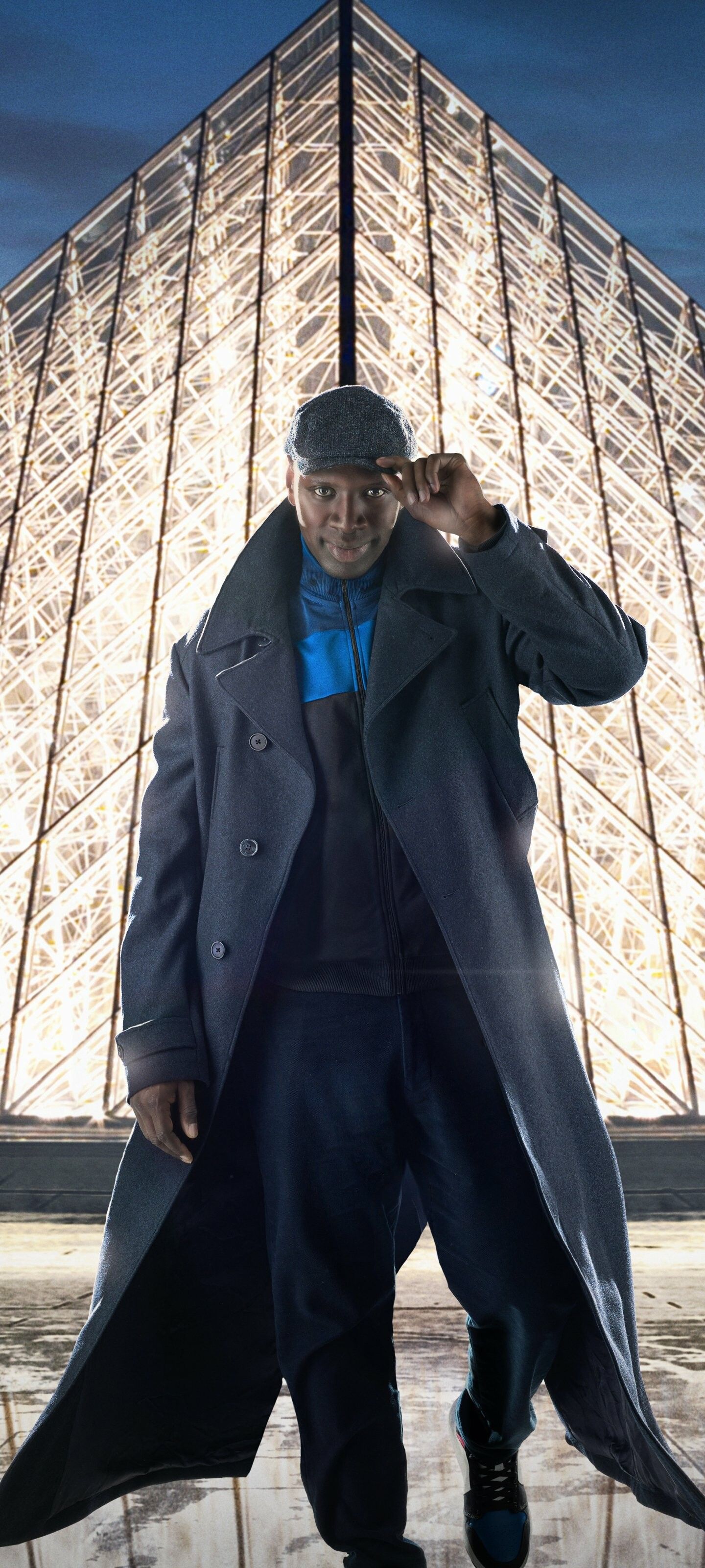 1440x3200 Omar Sy Wallpaper
