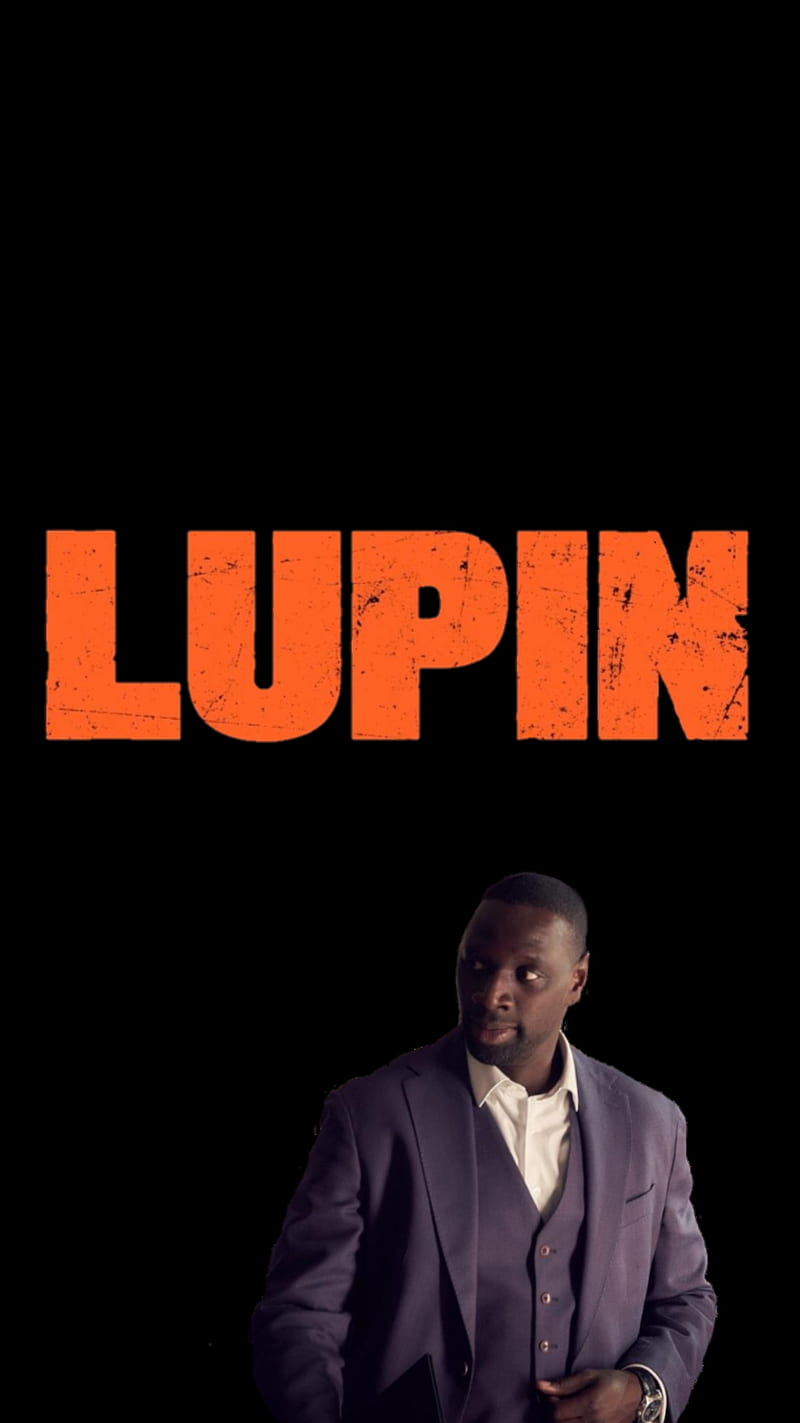 800x1423 Lupin, black, lupin, netflix, omar sy, HD phone wallpaper