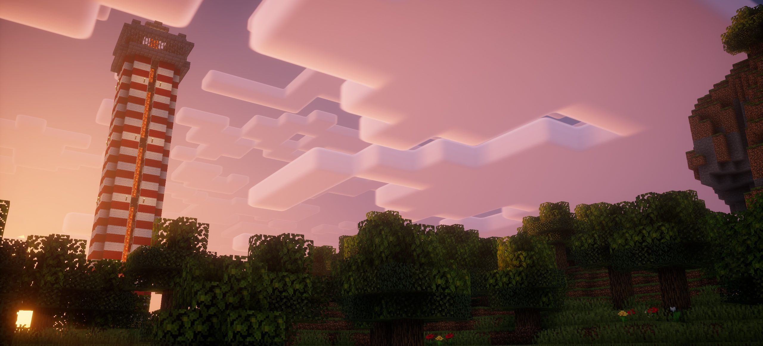2560x1160 Nostalgia for Minecraft 1.14.4