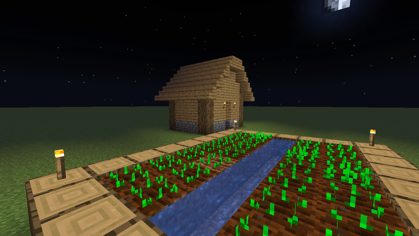 1366x768 Minecraft nostalgia