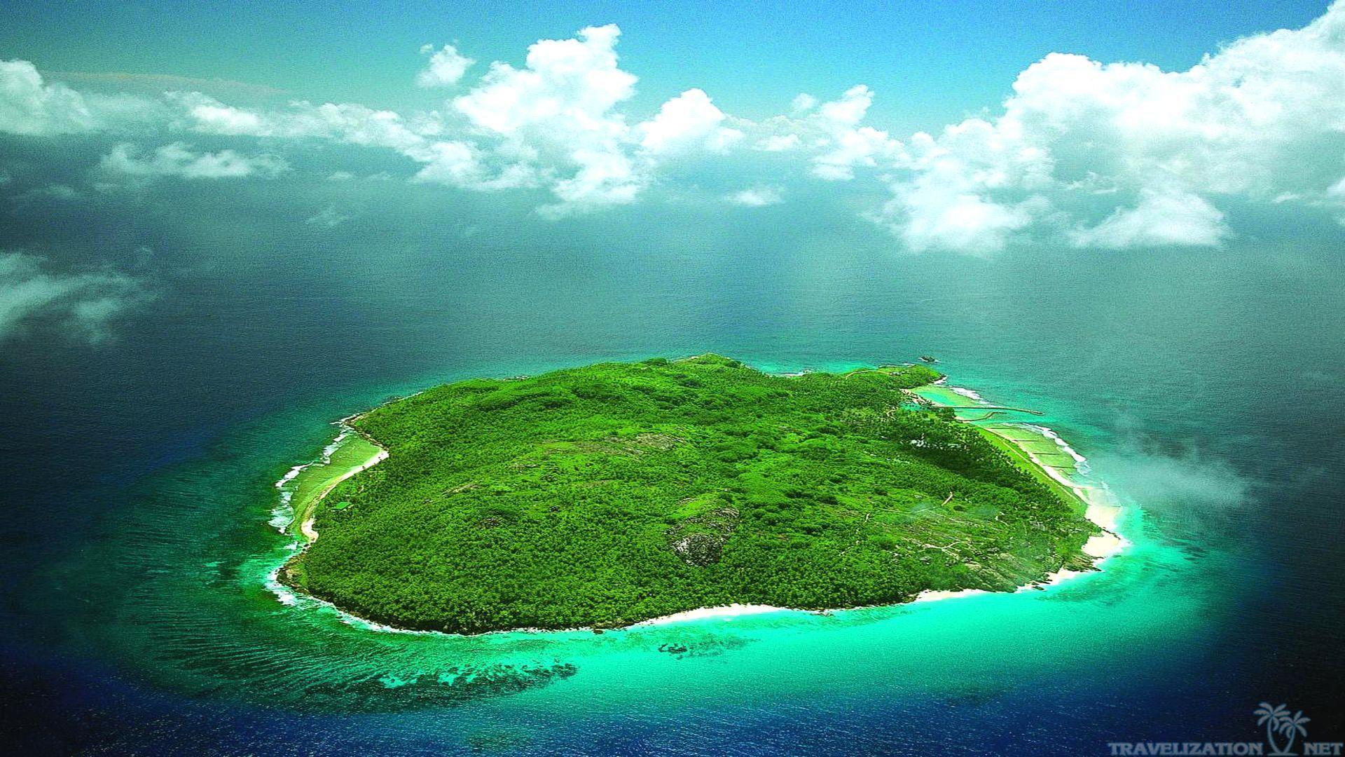 1920x1080 Island Green Wallpaper