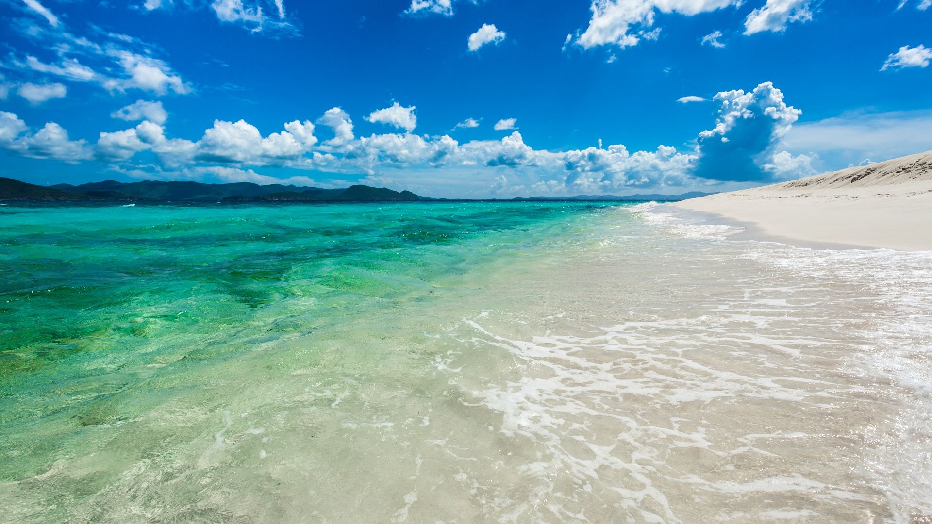 1920x1080 Sandy Cay Island Wallpaper 4K, British Virgin Islands
