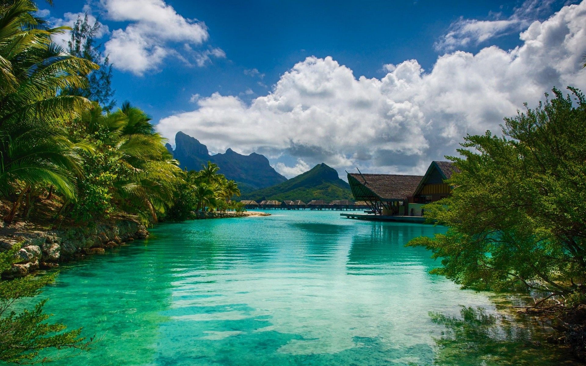1920x1200 Summer Sea Island Wallpaper