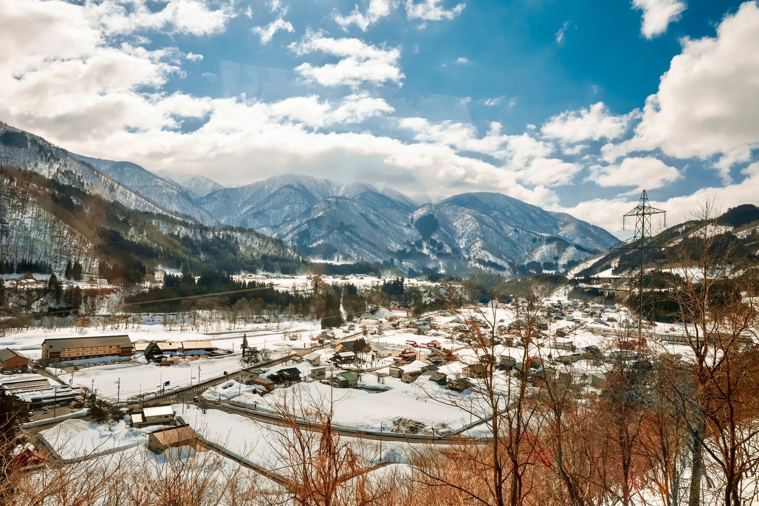 2508x1672 Snowy Winter Landscape in Yuzawa, Niigata, Japan · Free