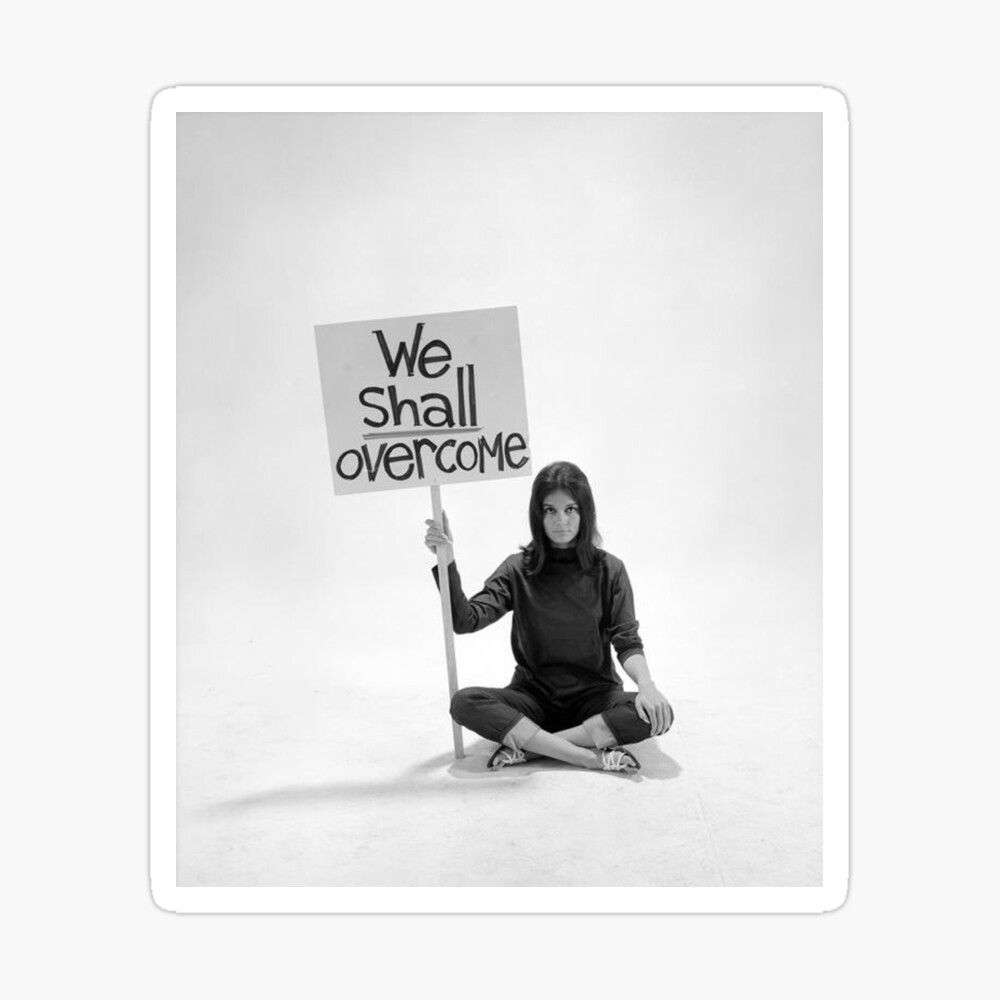 1000x1000 Gloria Steinem We Shall Overcome Greeting Card