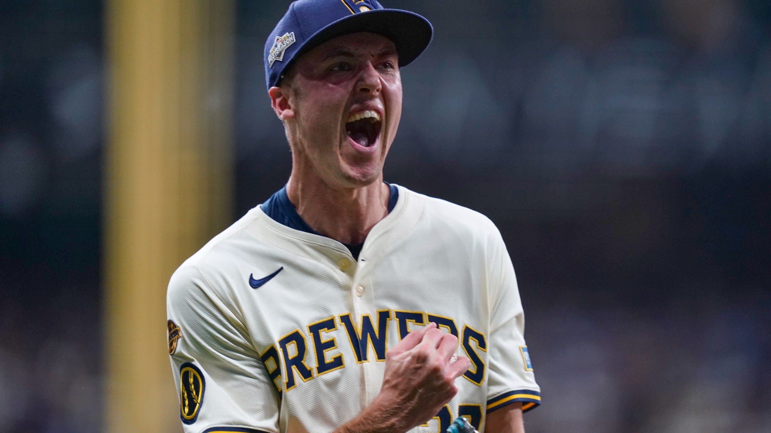 2560x1440 Brewers rookie Jacob Misiorowski hits 104.3 mph while throwing 3 innings of shutout relief