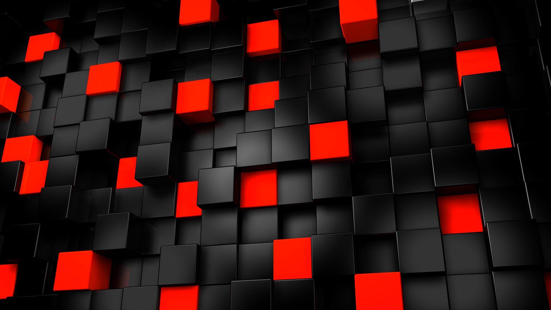 1920x1080 Black Red Shards hình nền