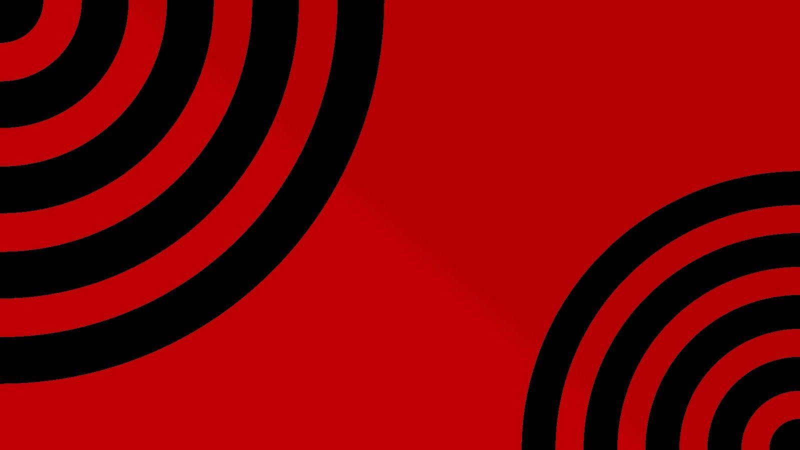 1600x900 Black, Red, Waves, Circles, Psychedelic, Simple, Background, And Red Background HD Wallpaper & Background Download
