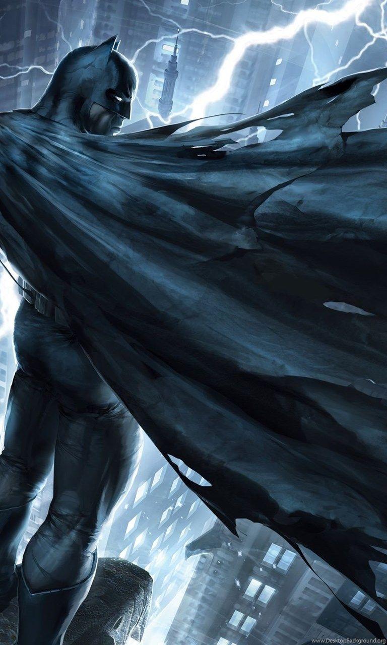 768x1280 Batman The Dark Knight Returns Part 1 Movie Wallpaper Desktop Background