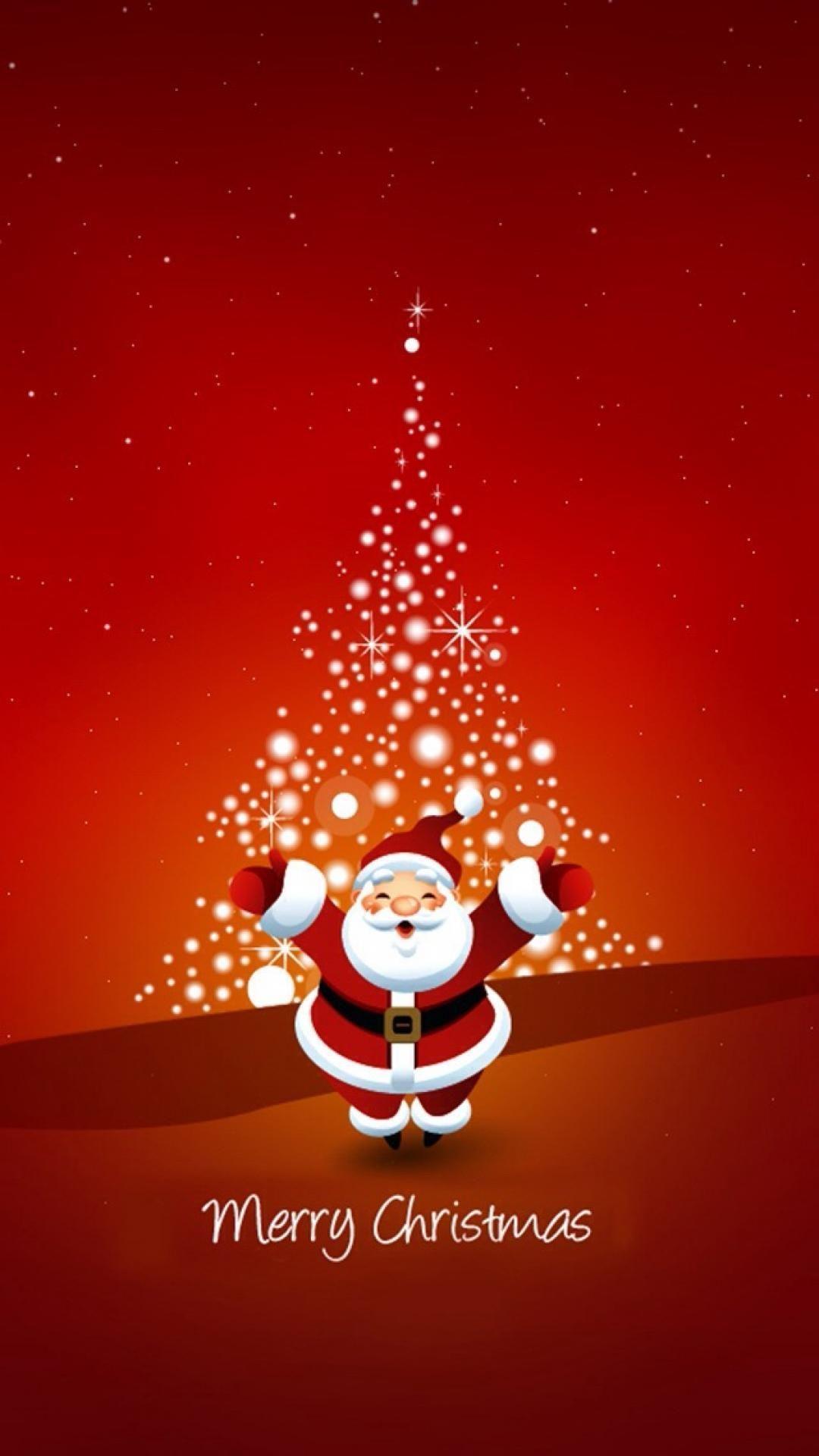 1080x1920 Christmas Wallpaper Santa iPhone