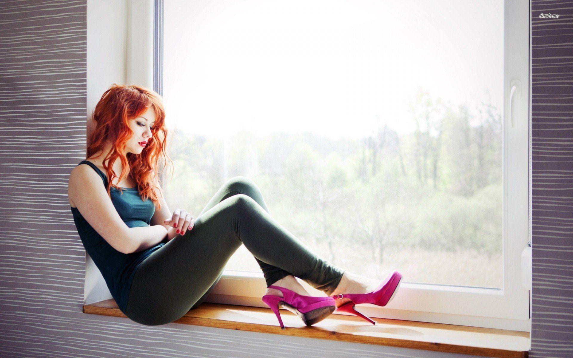 1920x1200 20129 Sad Girl Sitting In The Window 1920x1200 Girl Wallpaper Wallpaperx1200