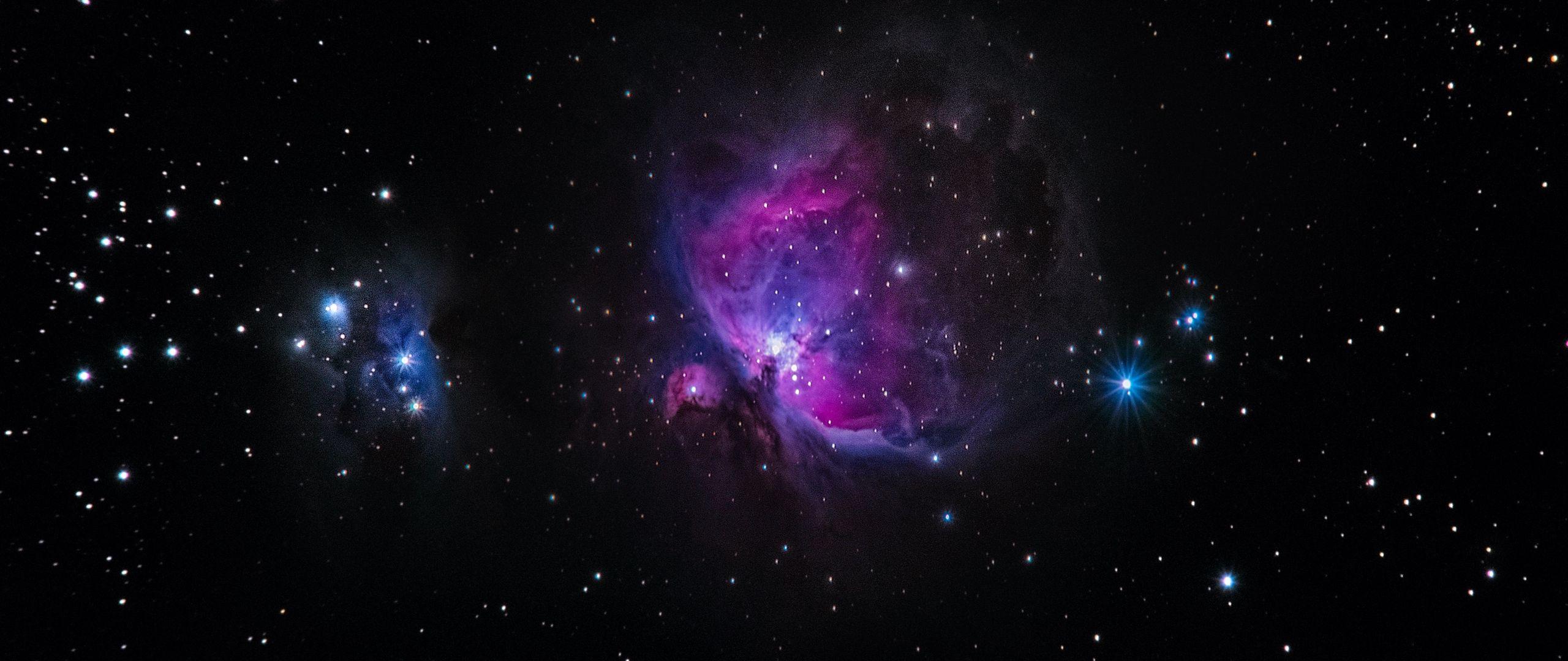 2560x1080 Wallpaper Galaxy, Stars, Glitter, Night Sky