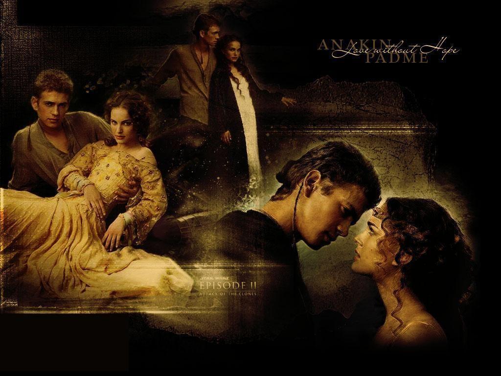 1024x768 Anakin and Padme and Padme Wallpaper