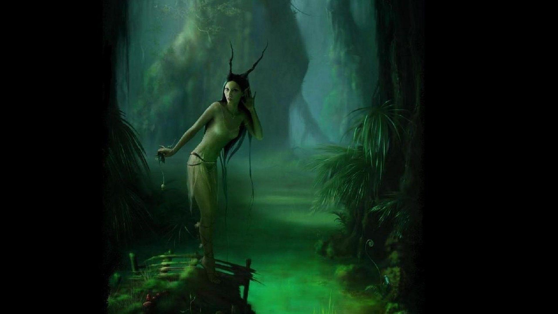 1920x1080 Magic, Original, Mobile Wallpaper, art, Magical, Desktop Wallpaper, Artwork, android, Fantasy, Forest, Free Creature