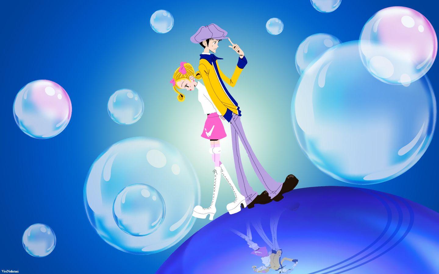 1440x900 Gokinjo Monogatari Wallpaper: Bubbles