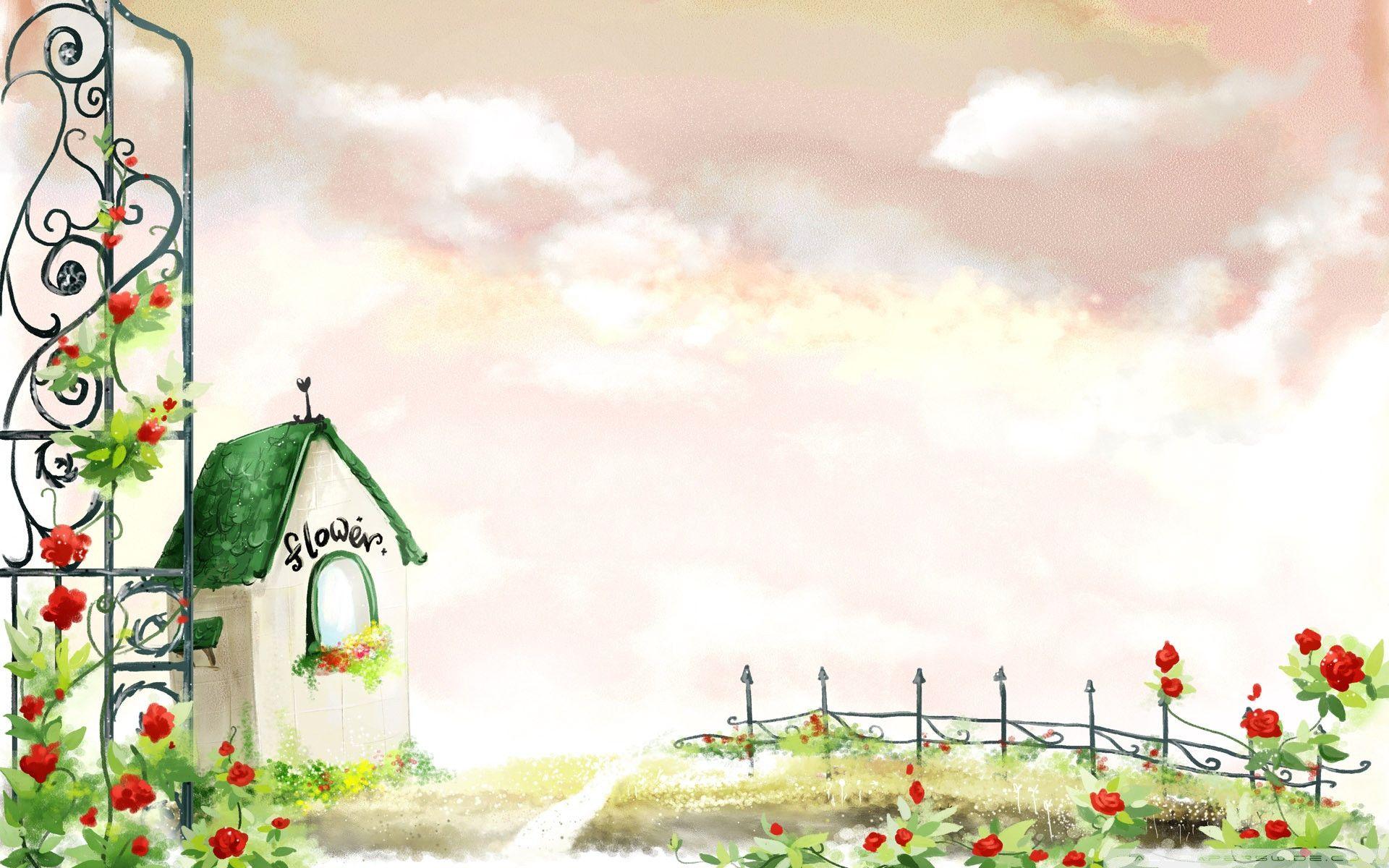 1920x1200 Birdhouse Wallpaper