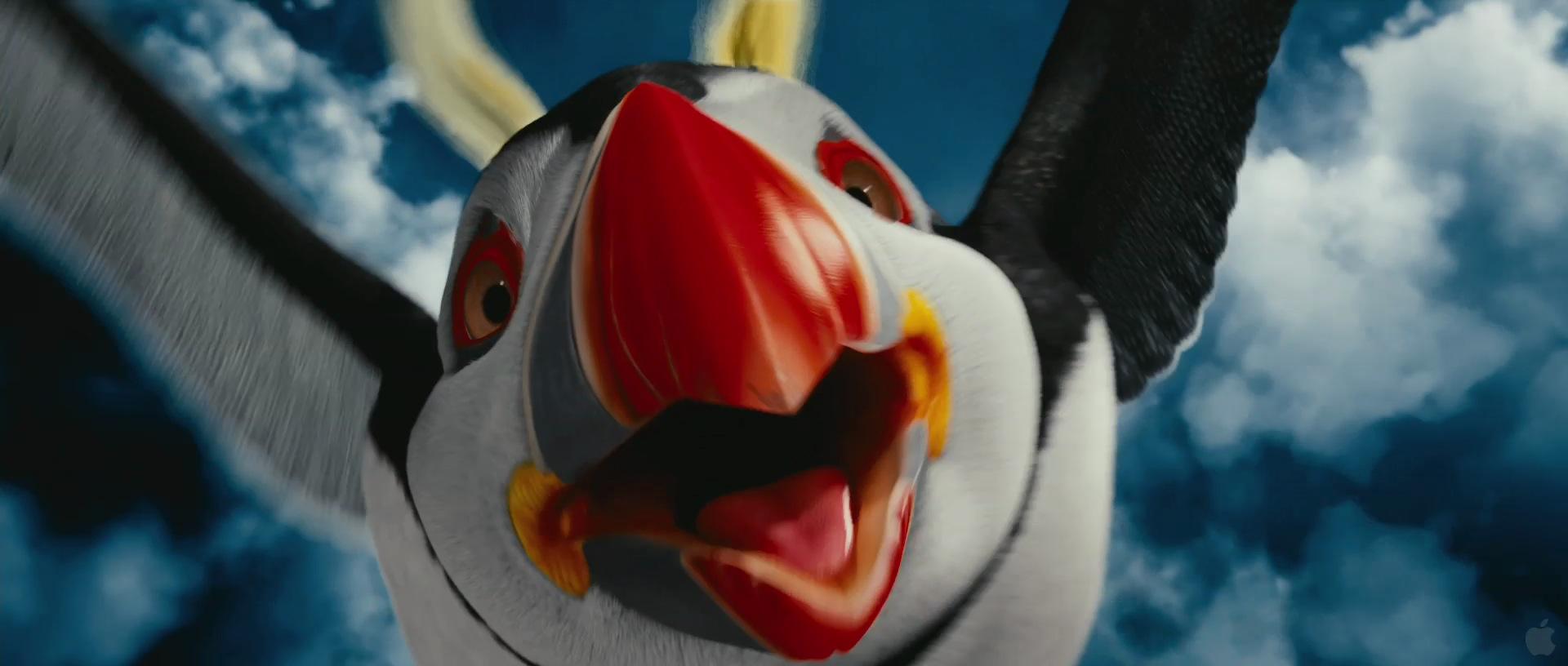 1920x816 Sven the Puffin from Happy Feet Two Desktop Wallpaper