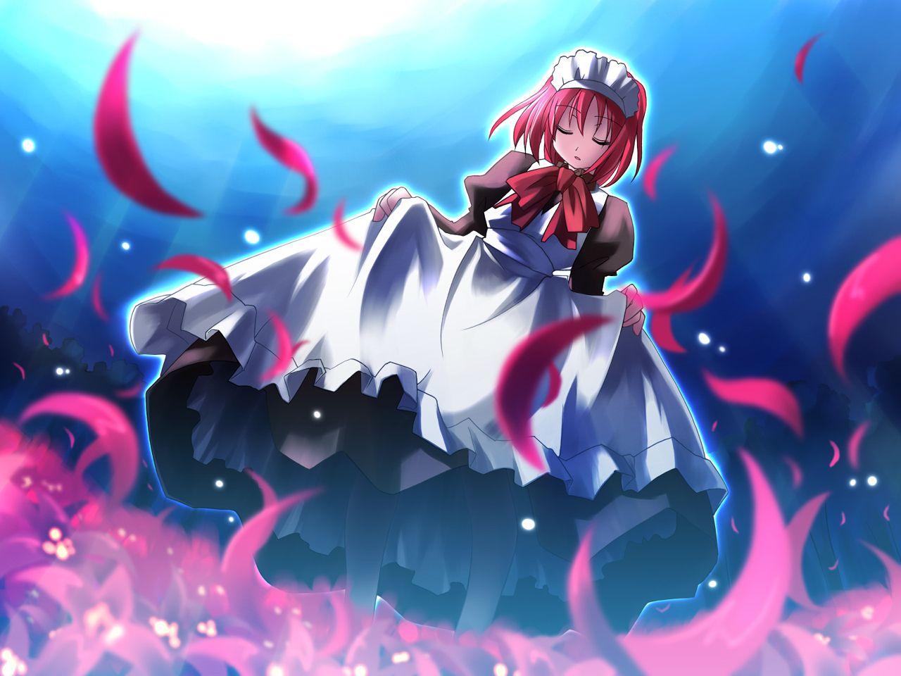 1280x960 hisui maid shingetsutan tsukihime. konachan.com.com Anime Wallpaper