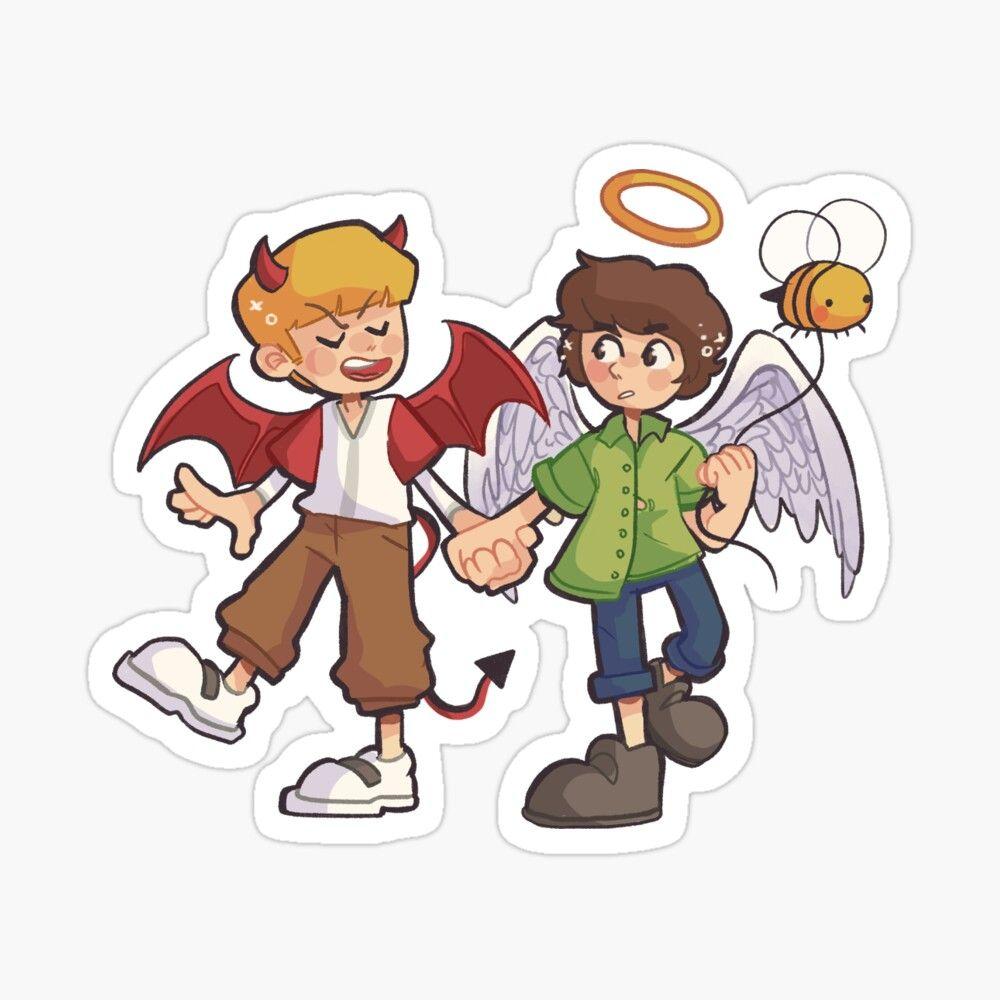 1000x1000 Tommy And Tubbo Angel Devil IPhone Case & Cover By Oop4g