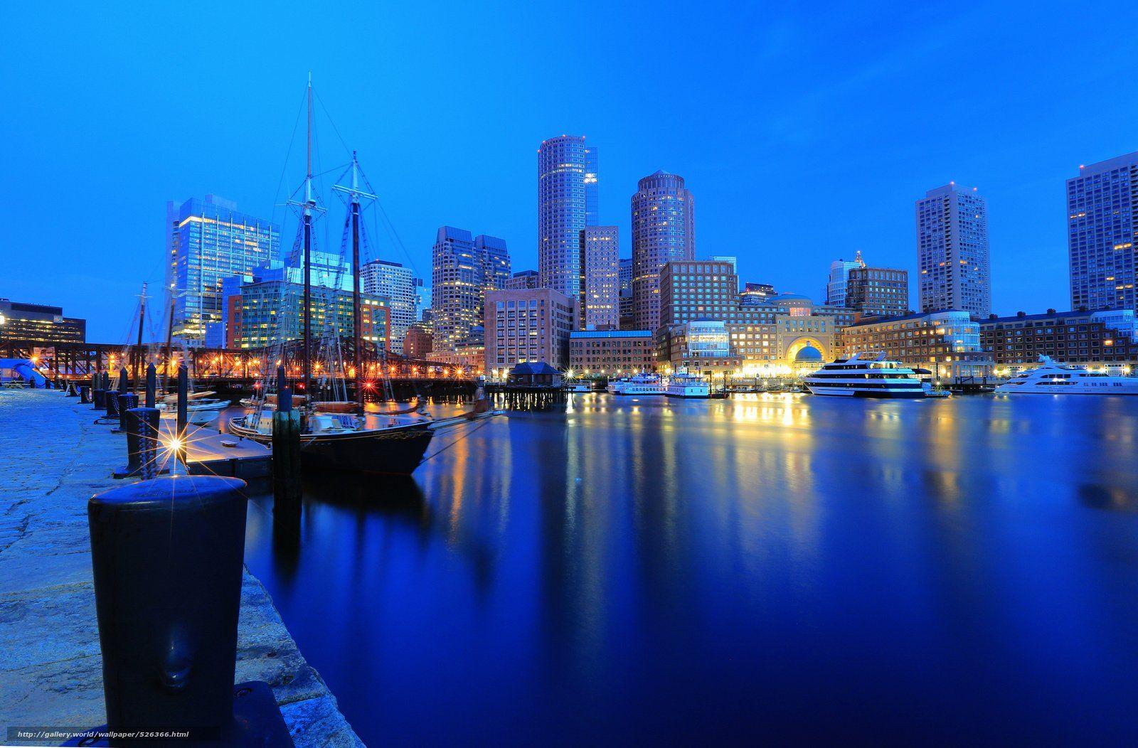 1600x1052 Boston Harbor Wallpaper