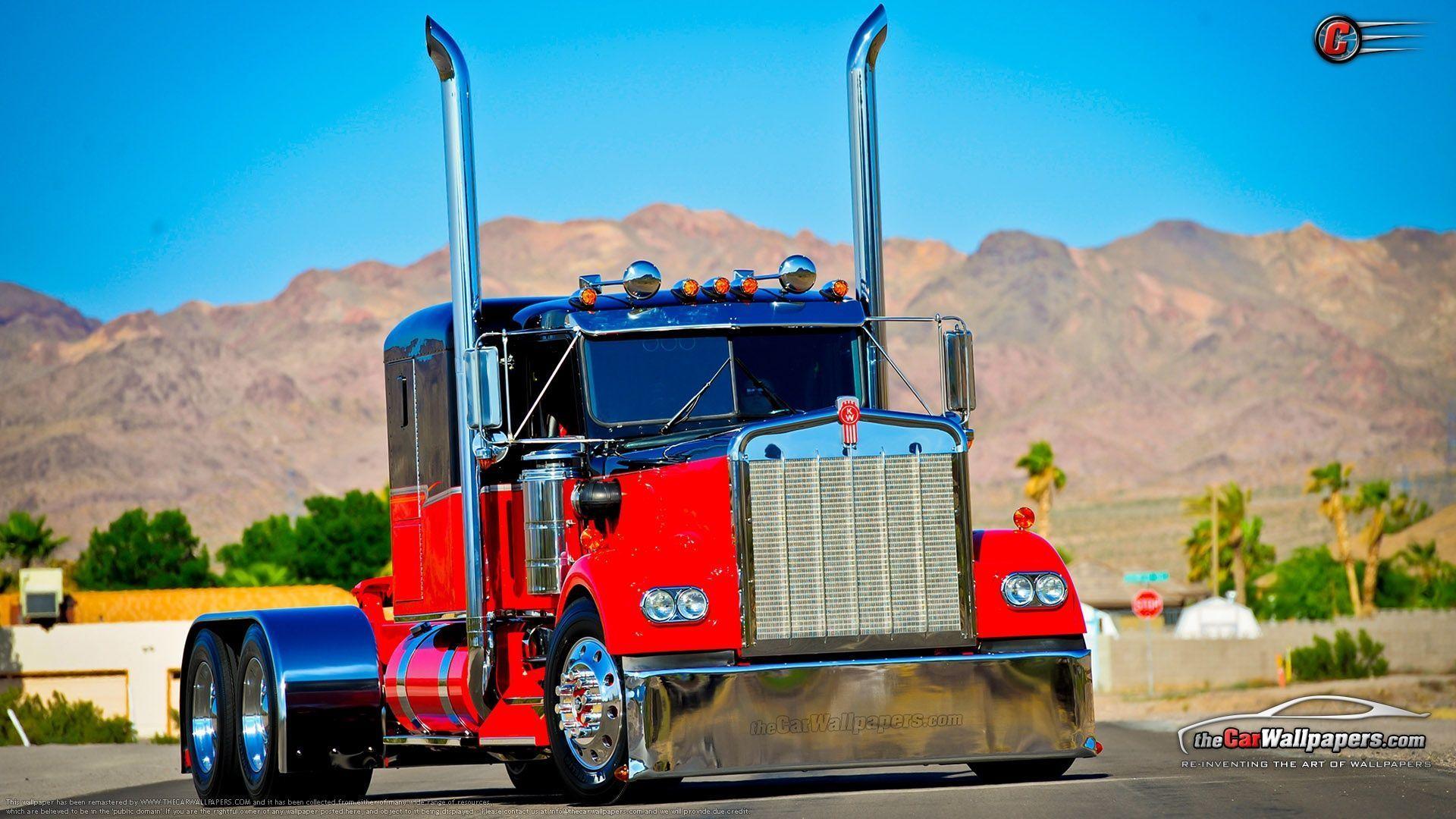1920x1080 Semi Truck Wallpaper. Kenworth trucks, Semi trucks, Custom trucks