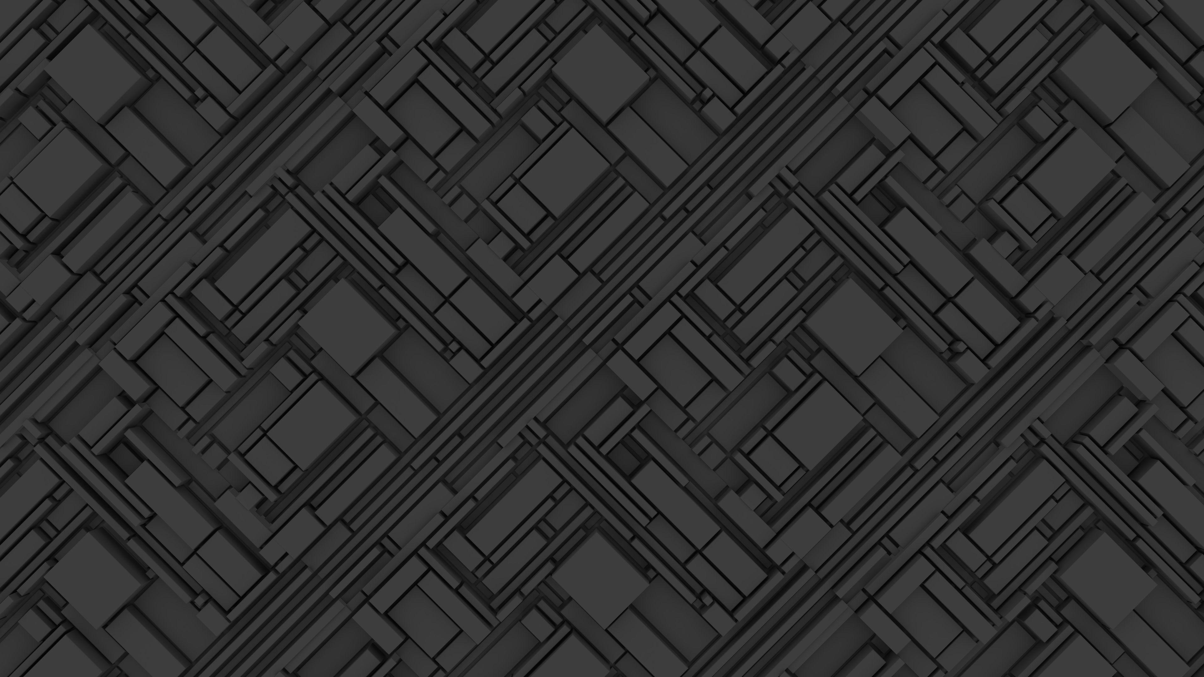 3840x2160 Dark Grey Abstract Wallpaper