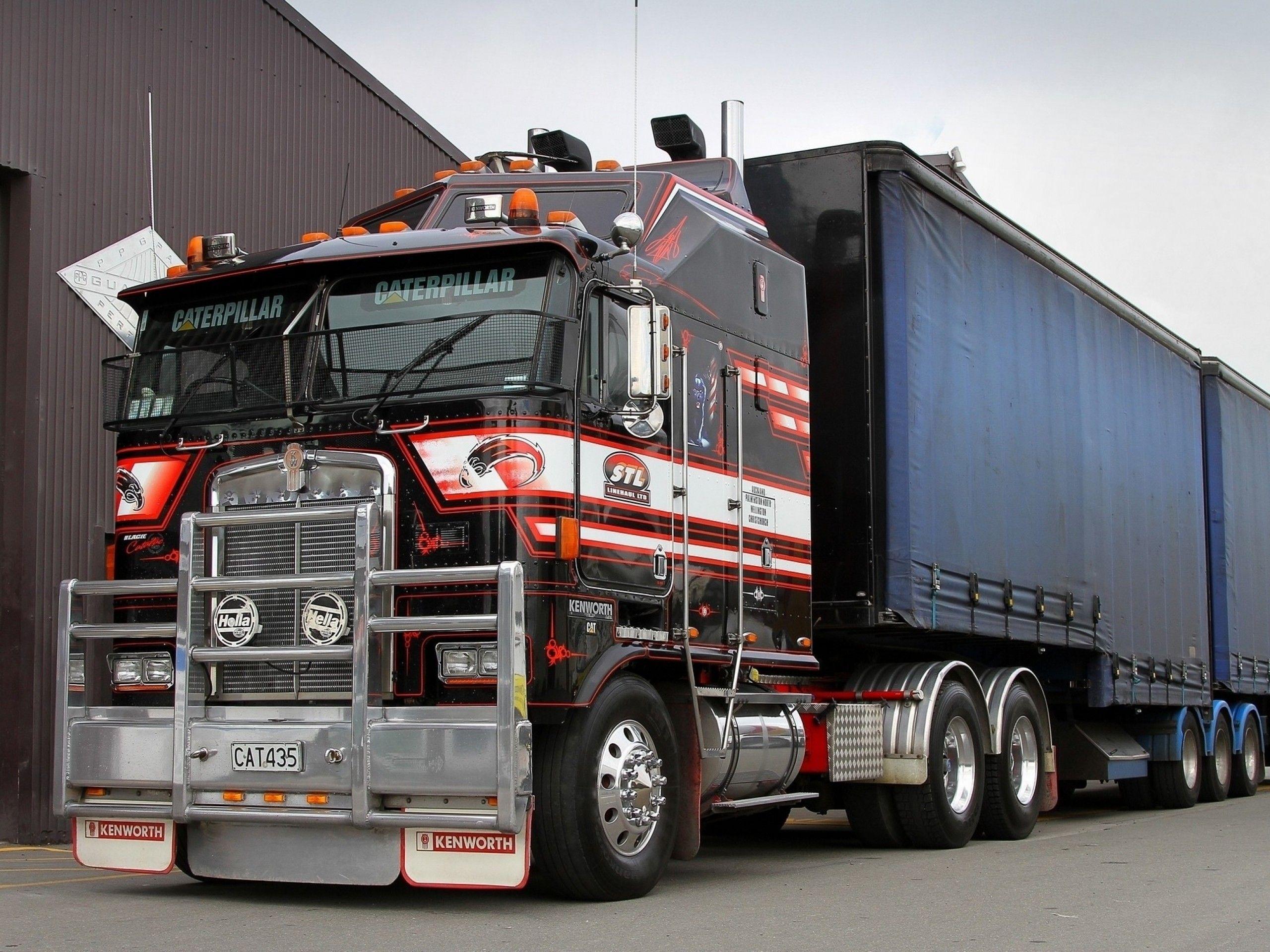 2560x1920 trucks kenworth caterpillar / Wallbase.cc. Big trucks, Kenworth, Trucks