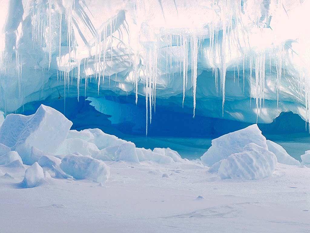 1024x768 Ice Cave Wallpaper Desktop Wallpaper. High Resolution