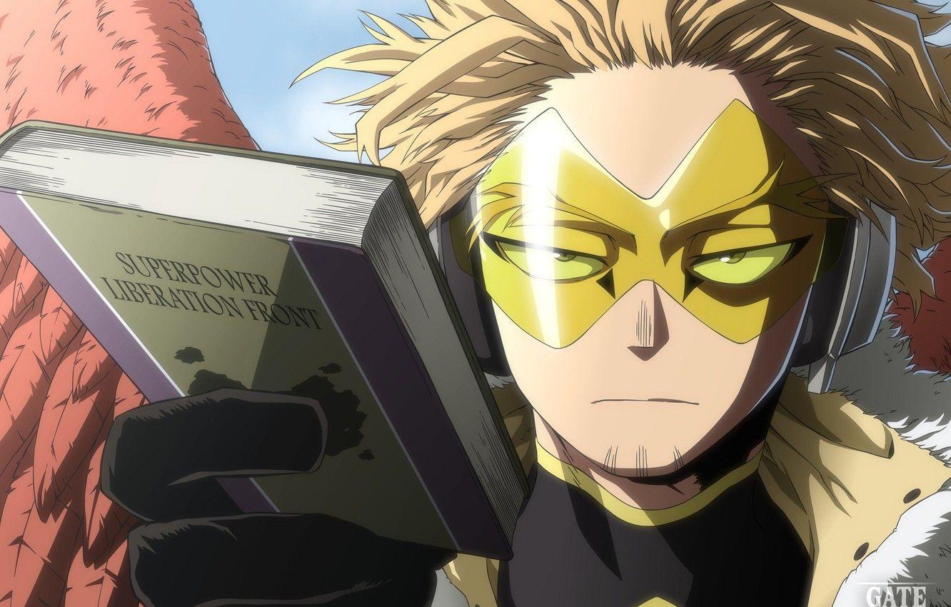 1332x850 Wallpaper wings, glasses, book, guy, My Hero Academia, Boku No Hero Academy, My Hero Academy image for desktop, section сёнэн