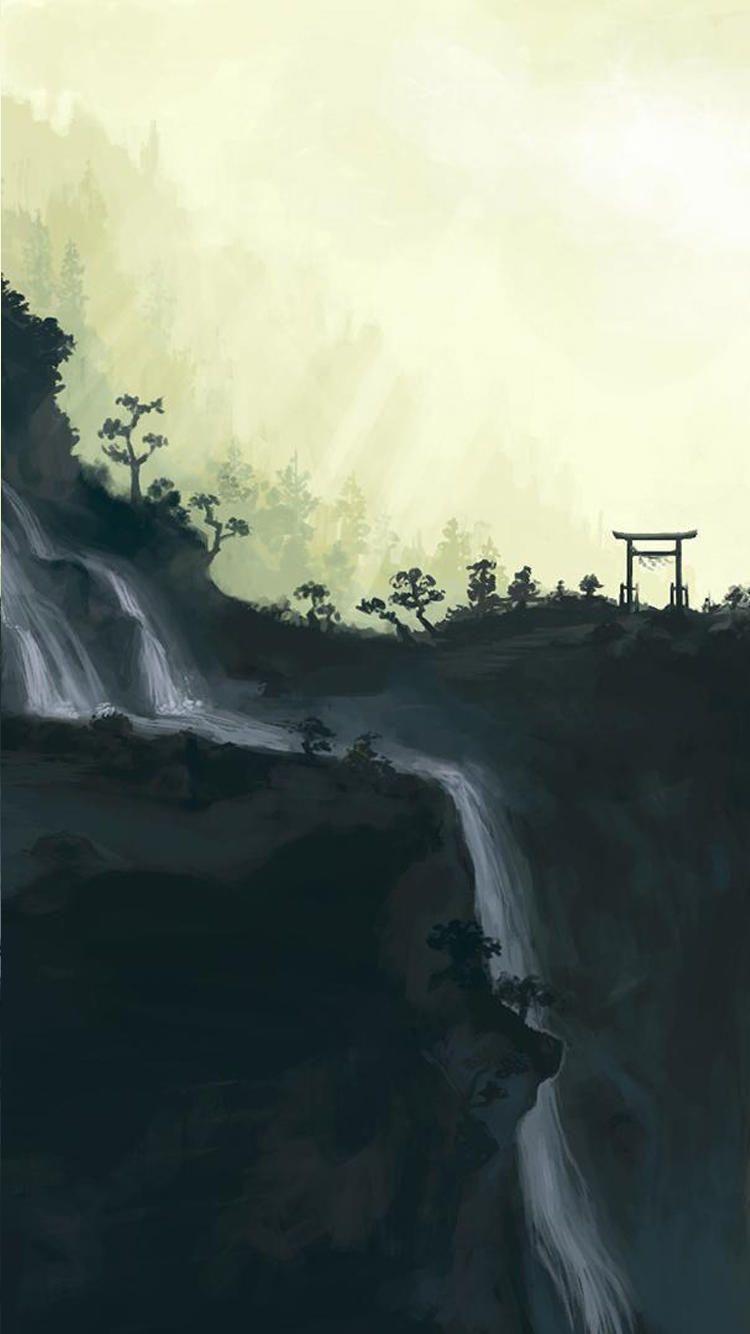 750x1334 Japan Art Smartphone Wallpaper