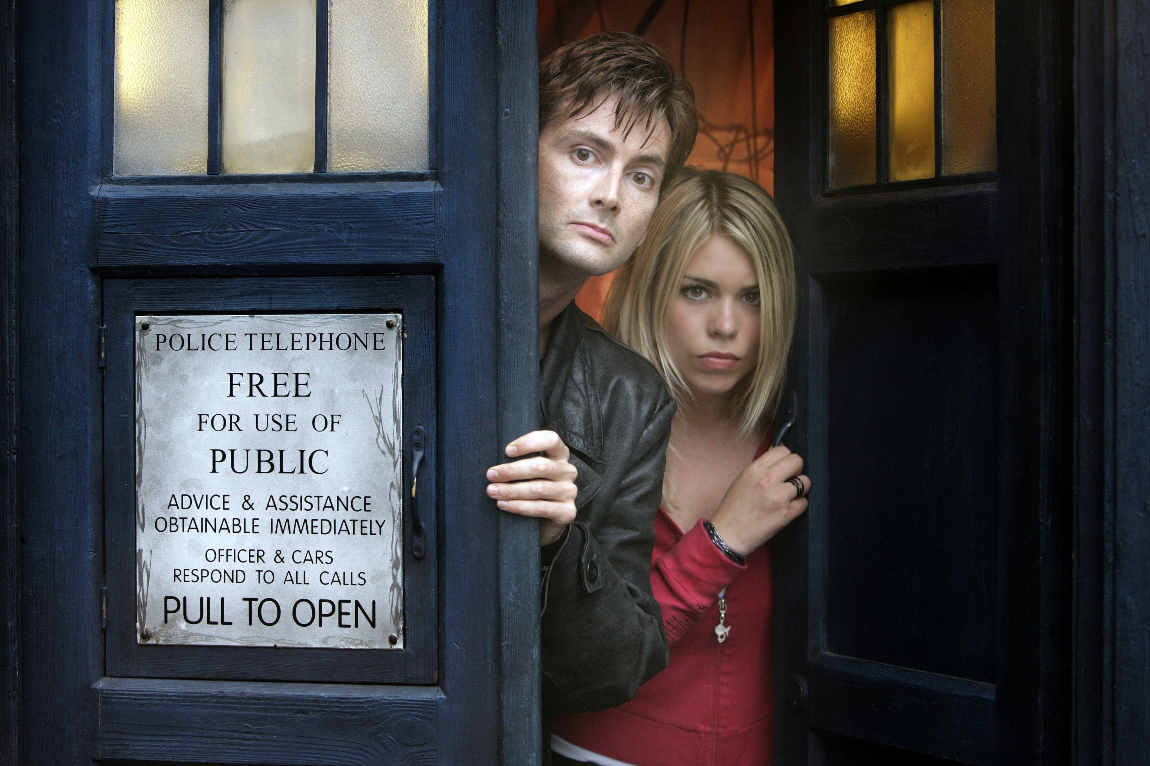 3990x2660 david tennant billie piper doctor who tenth doctor tardis rose tyler Wallpaper HD / Desktop and Mobile Background