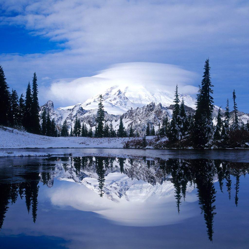 1024x1024 Winter iPad HD Wallpaper