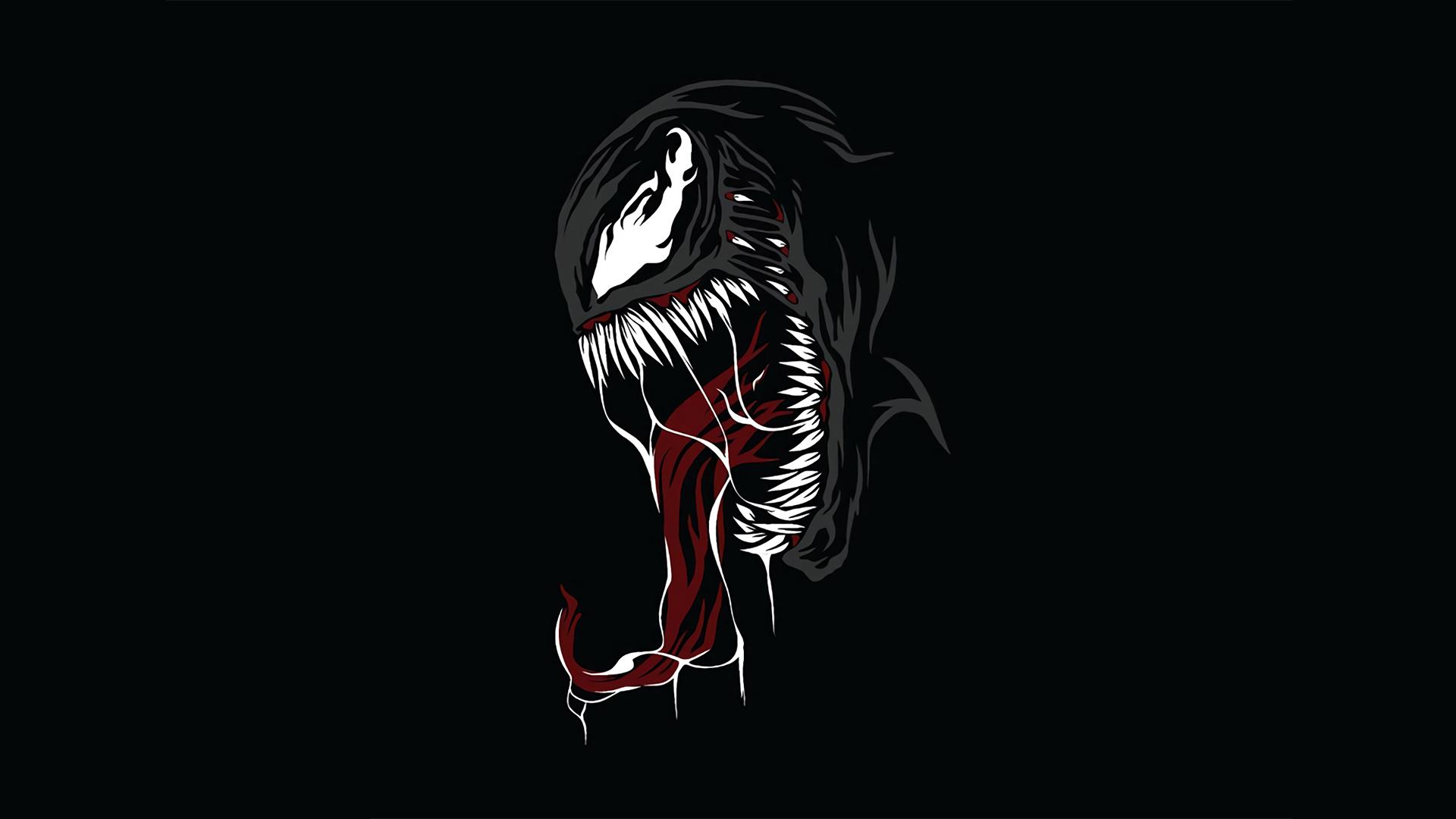 1920x1080 Venom Minimal Wallpaper, HD Superheroes 4K Wallpaper, Image, Photo and Background