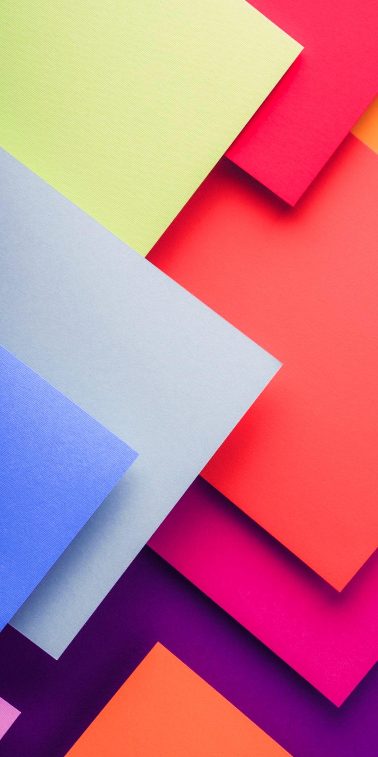 1280x2560 Abstract geometry wallpaper bring color and gradients to iPhone