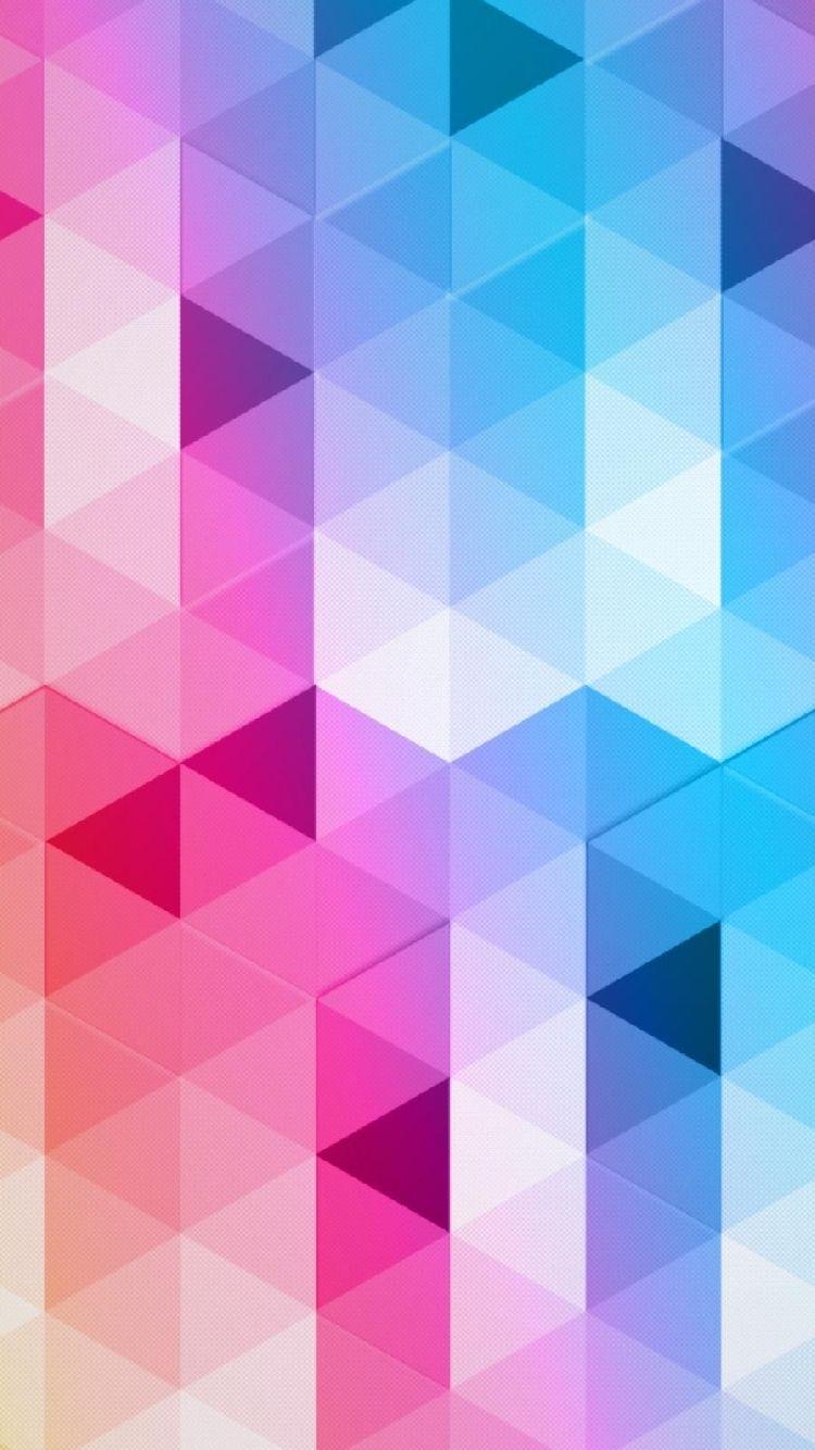 750x1334 Geometric Gradient Wallpaper