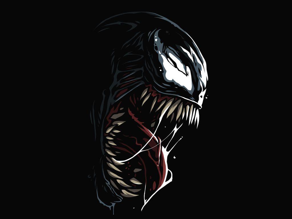1024x768 Venom Background Wallpaper