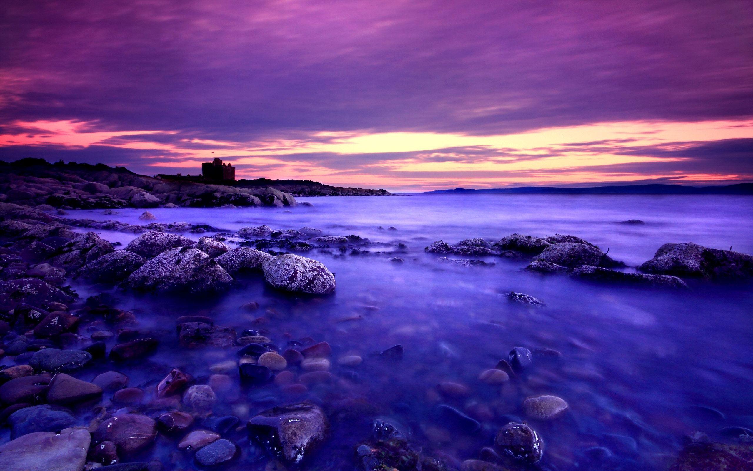 Ocean Purple Sunset Wallpapers - Top Free Ocean Purple Sunset