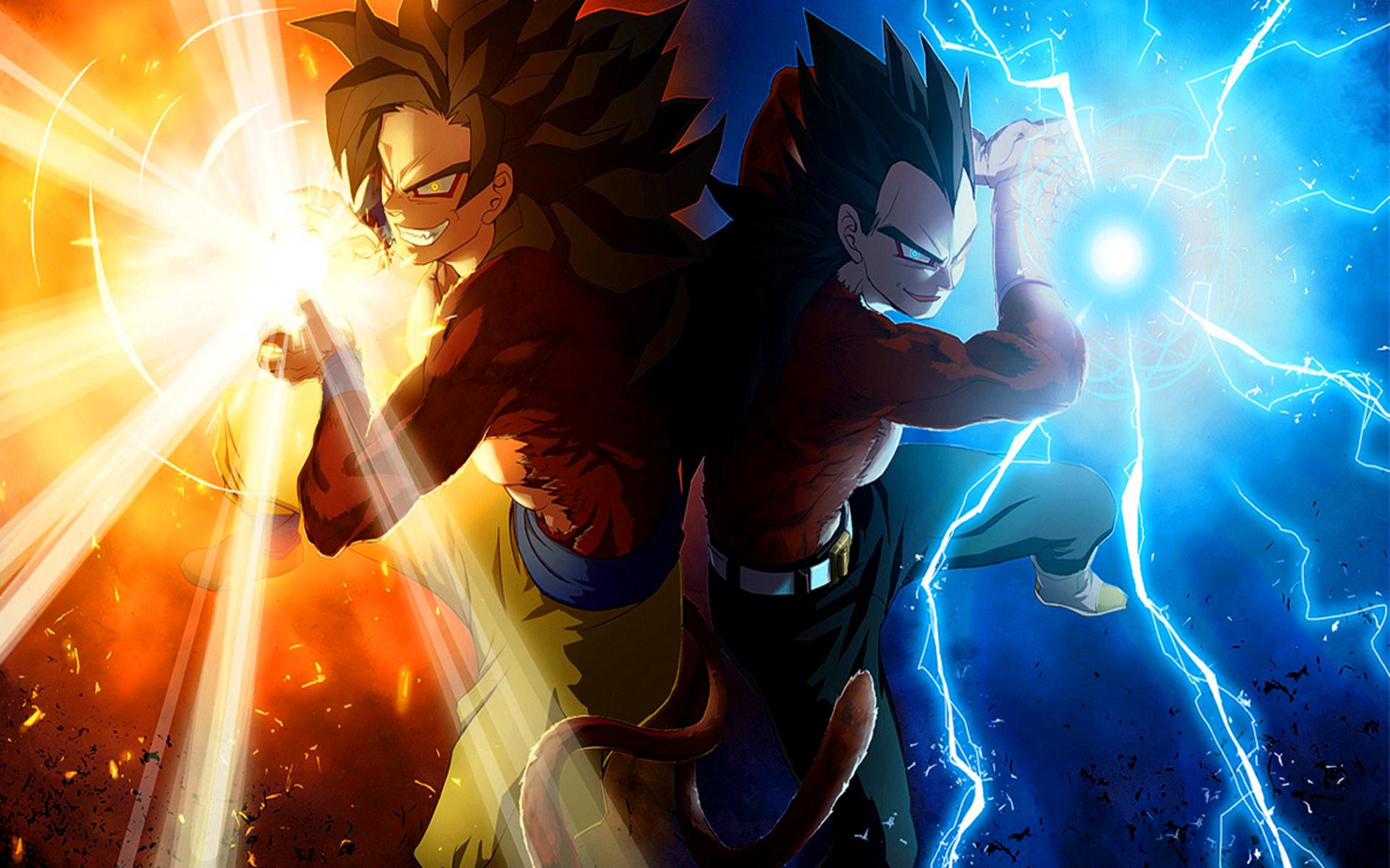 1920x1200 Free Dragon Ball Z Vegeta And Son Goku computer desktop wallpaper