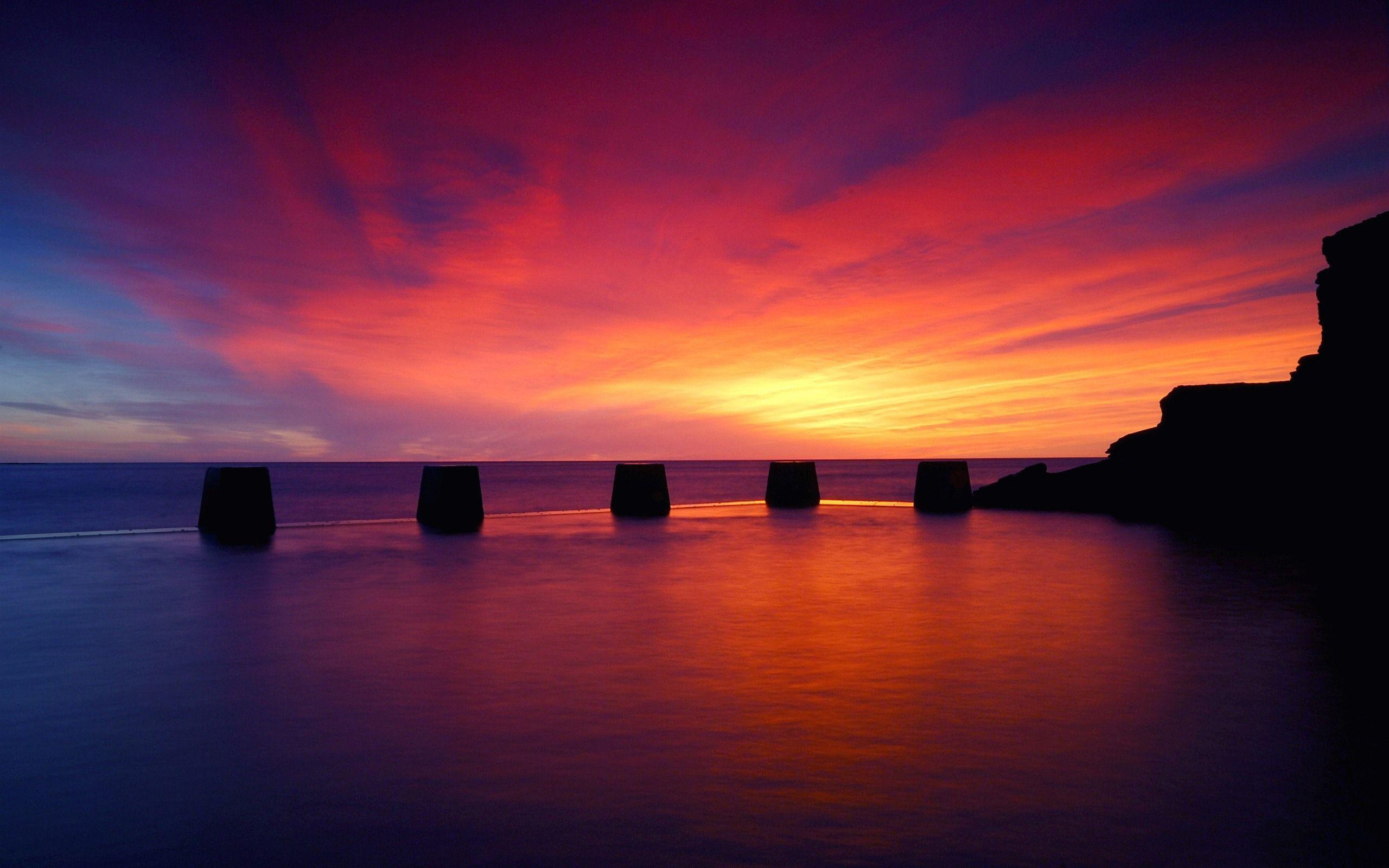 Ocean Purple Sunset Wallpapers - Top Free Ocean Purple Sunset