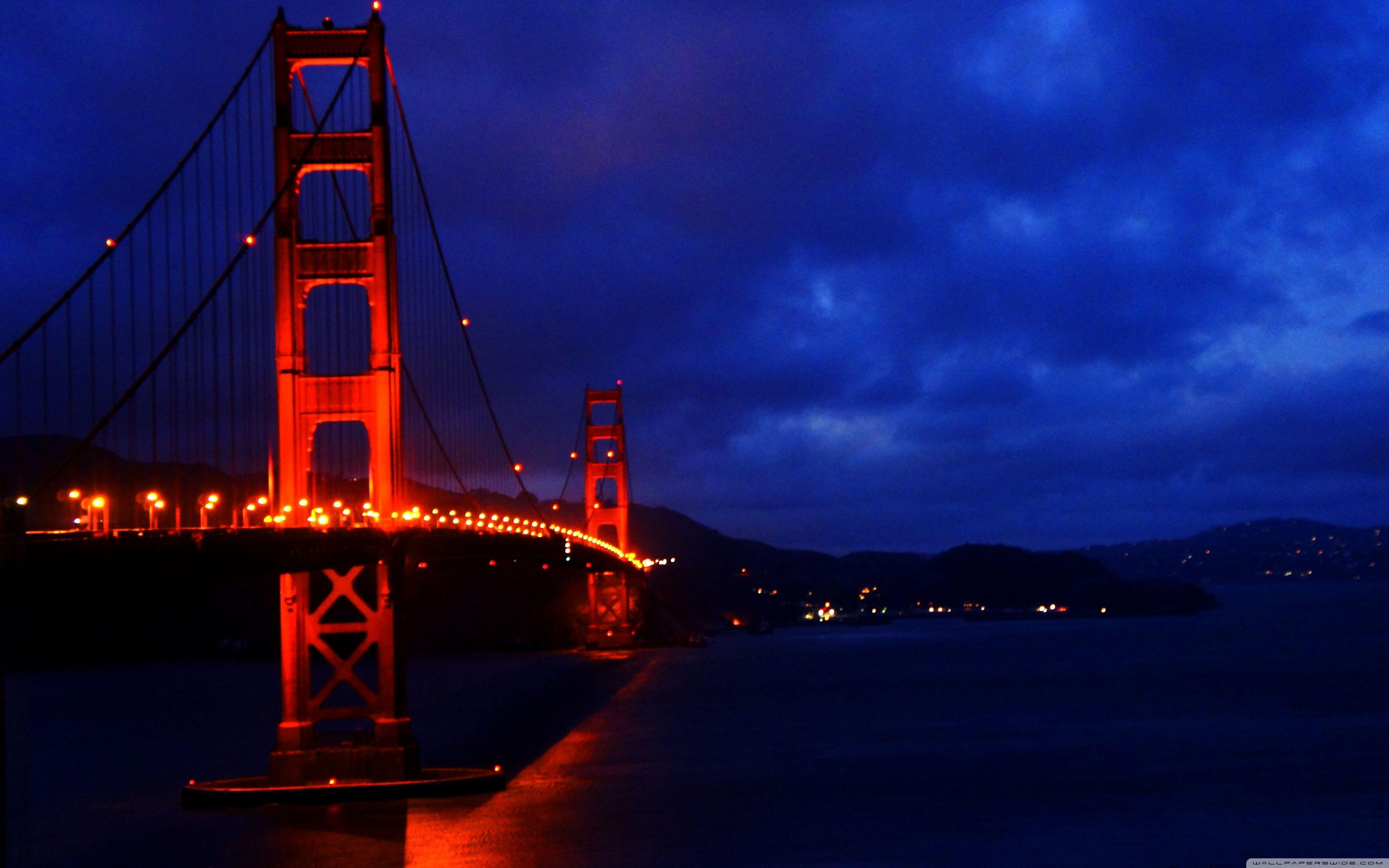 3840x2400 Golden Gate Bridge Night Wallpaper Phone. Golden gate bridge, Golden gate, Phone wallpaper