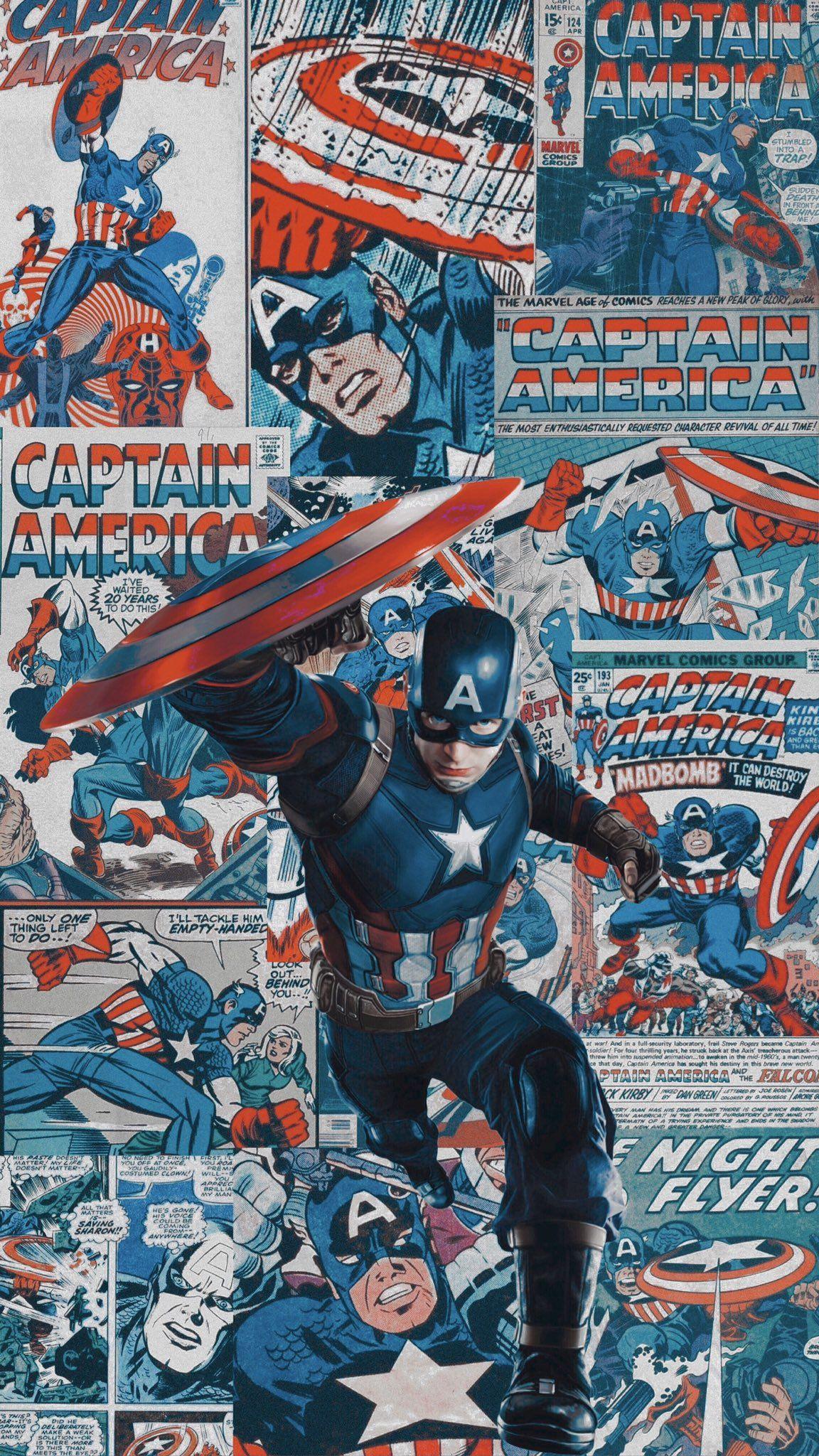 1152x2048 Wallpaper & Headers on Twitter. Captain america wallpaper, Captain america comic, Captain america art
