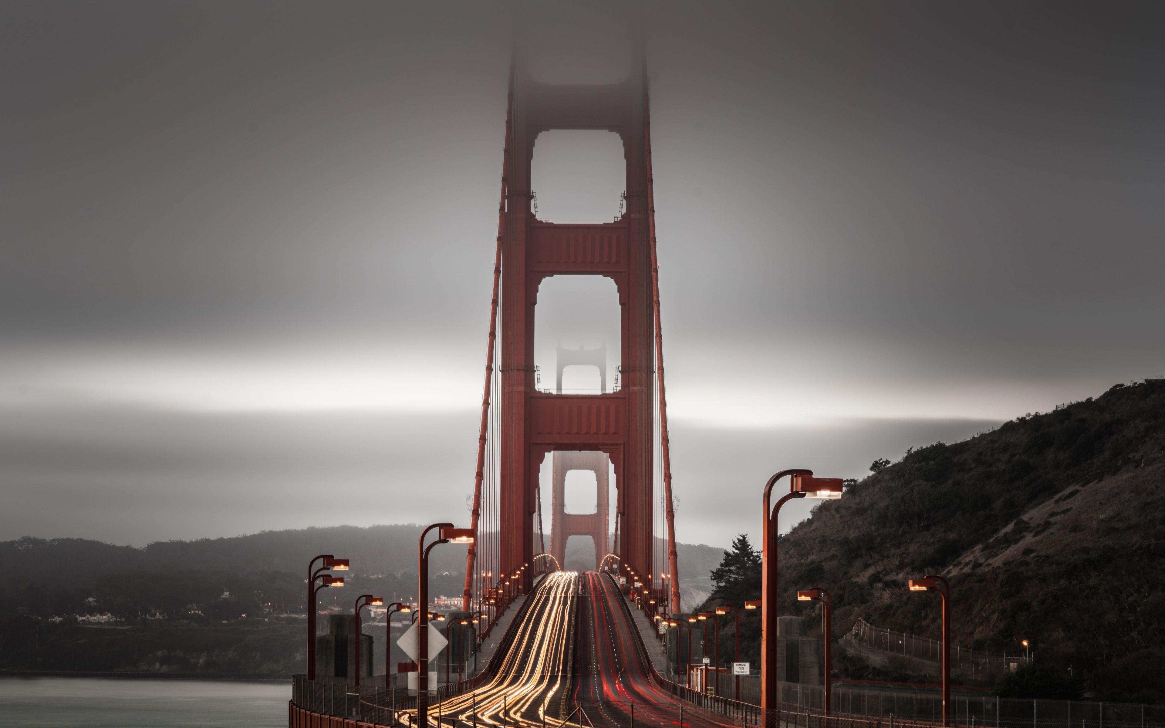 3840x2400 Download 3840x2400 wallpaper golden gate bridge, long exposure, architecture, 4k, ultra HD 16: widescreen, 3840x2400 HD image, background, 20208